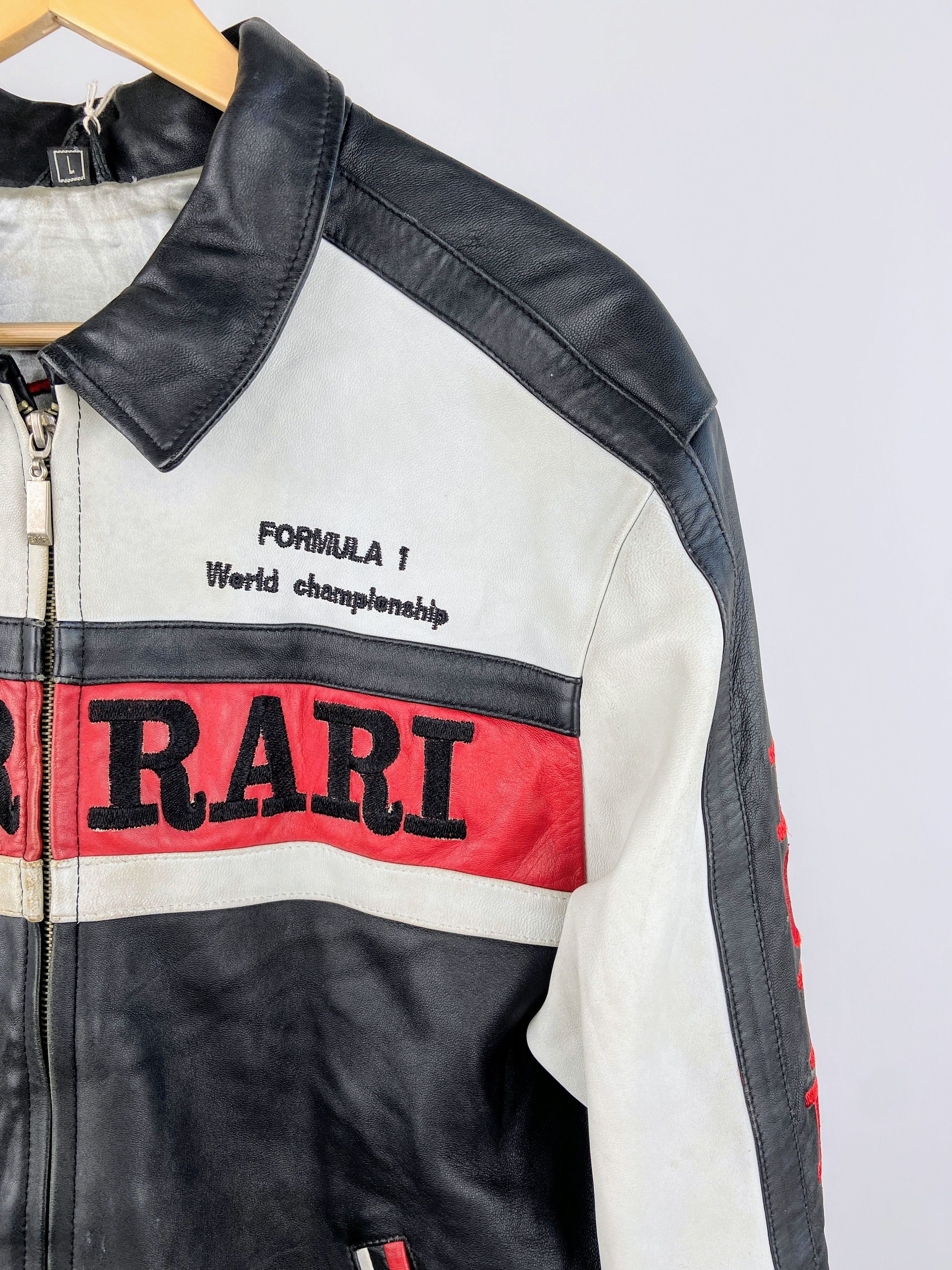 Ferrari 🔥 Ferrari 🔥 Racing Leather Jacket F1 Big Logo Streetwear Size US L / EU 52-54 / 3 - 3 Thumbnail