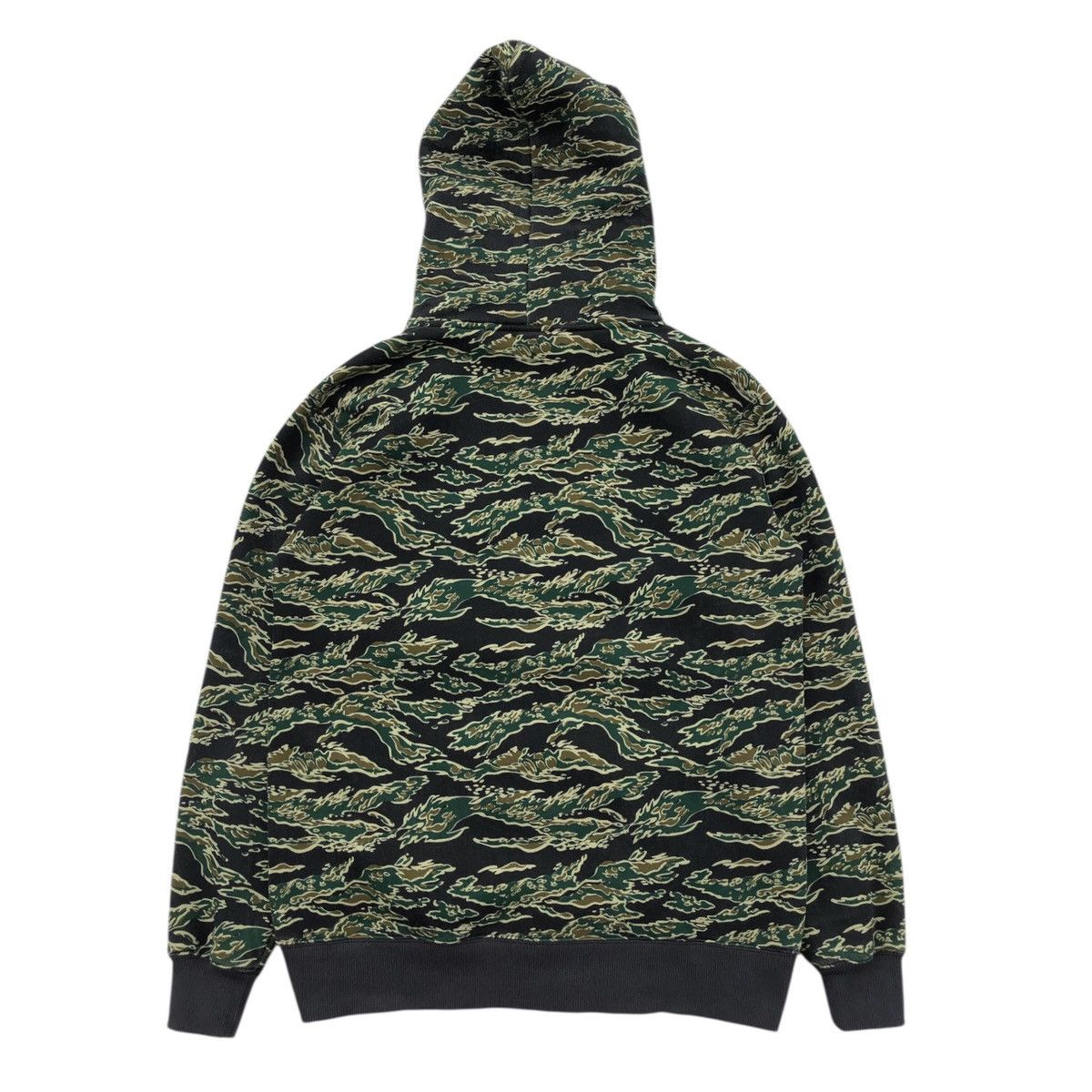 Japanese Brand LIFEMAX Tiger Stripes Camo Zipper Hoodie Jacket Size US XL / EU 56 / 4 - 9 Thumbnail