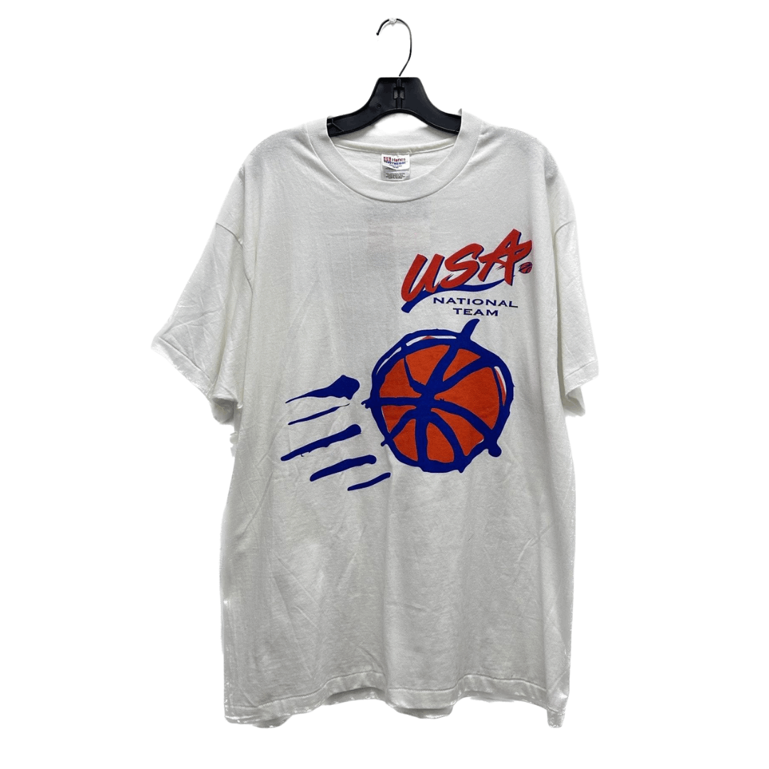 image of 1995 Olympics "women's Basketball At Its Best" Tee in White (Size XL)