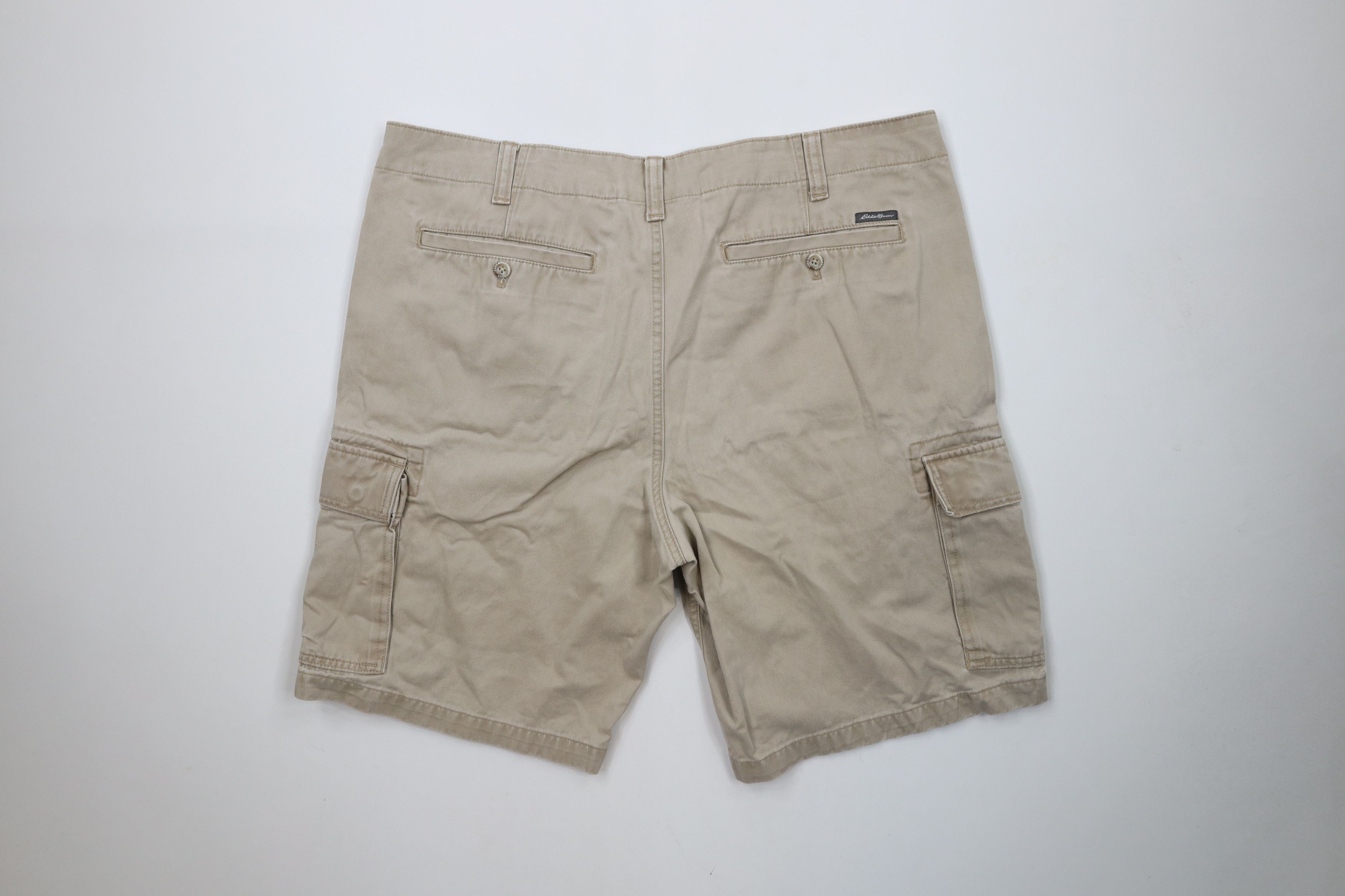 Eddie Bauer × Vintage Vintage Y2K Eddie Bauer Heavyweight Cargo Shorts Cotton Size US 40 / EU 56 - 9 Thumbnail