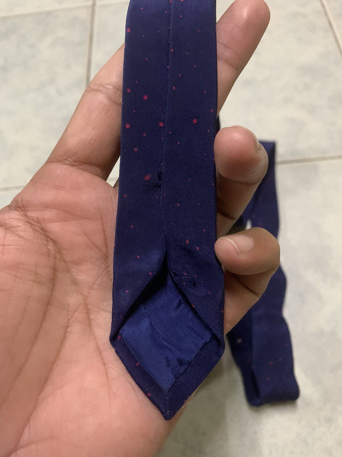 Issey Miyake Vintage Issey Miyaki Neck Tie Pure Silk Luxury Size ONE SIZE - 12 Thumbnail