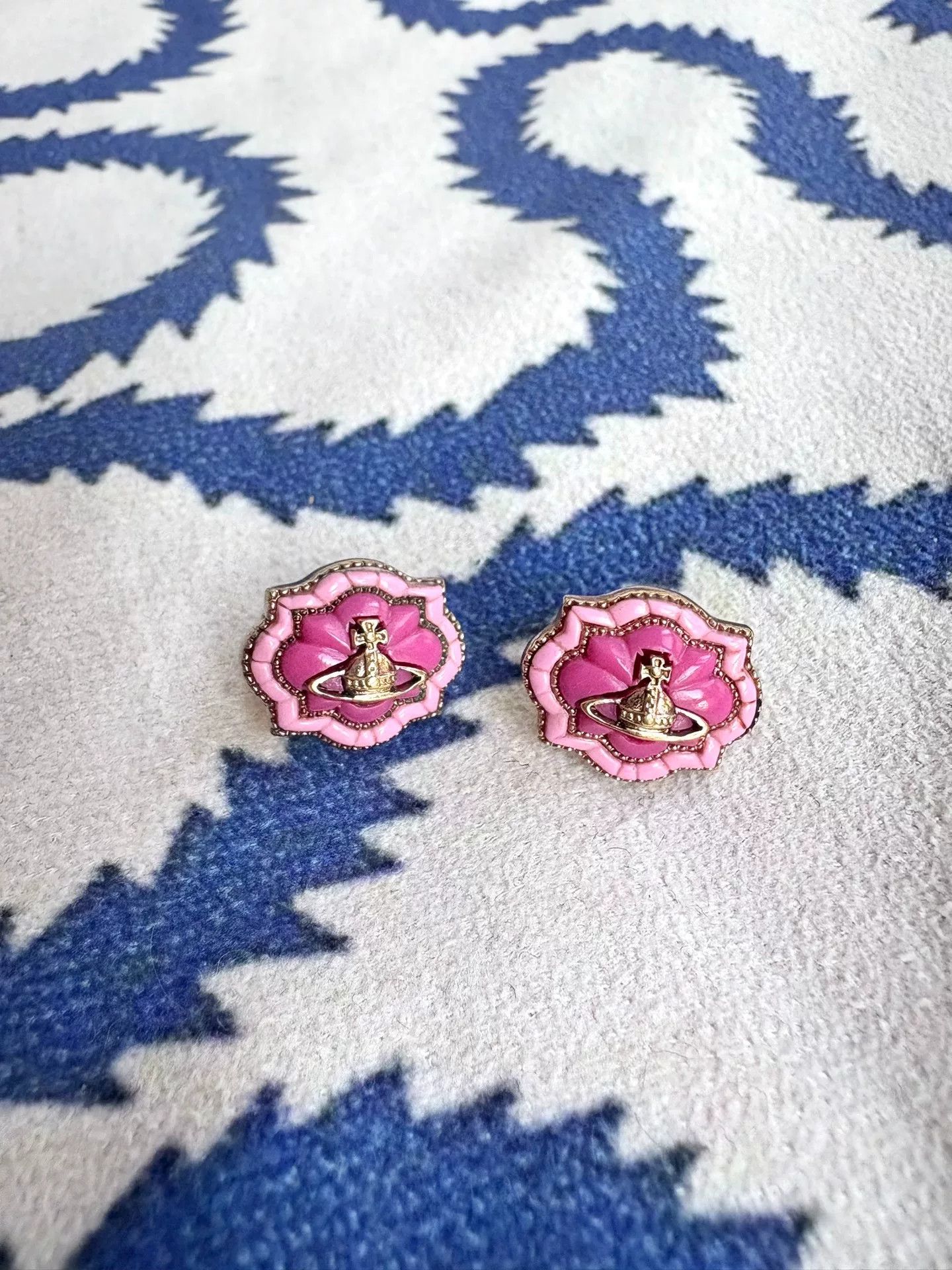 Vivienne Westwood vivienne westwood pink flower earrings Size ONE SIZE - 1 Thumbnail