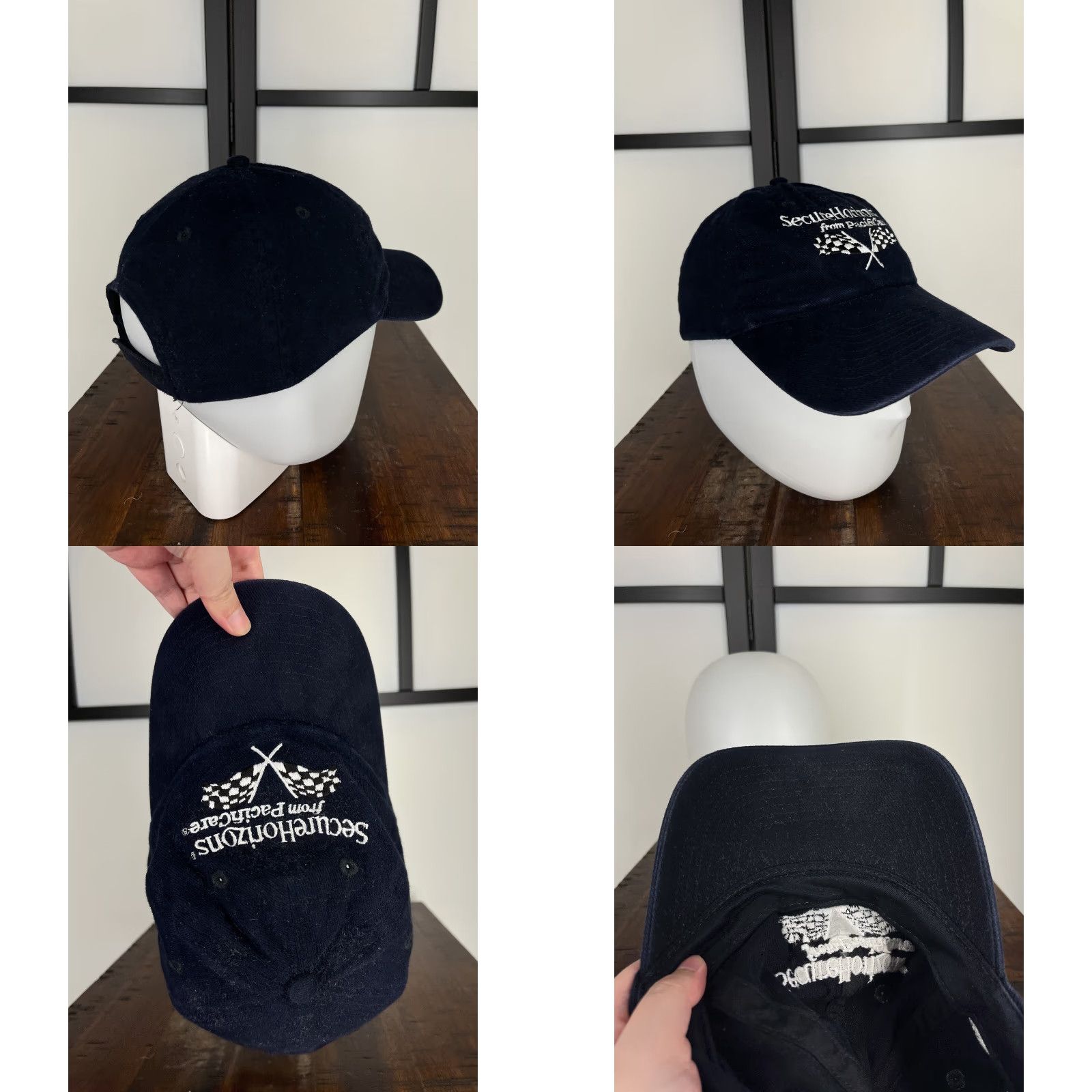 Vintage Otto Baseball Cap Hat - Blue Cotton Twill Adjustable Strap Back Adult OS - Casual Outdoor Racing Size ONE SIZE - 8 Thumbnail