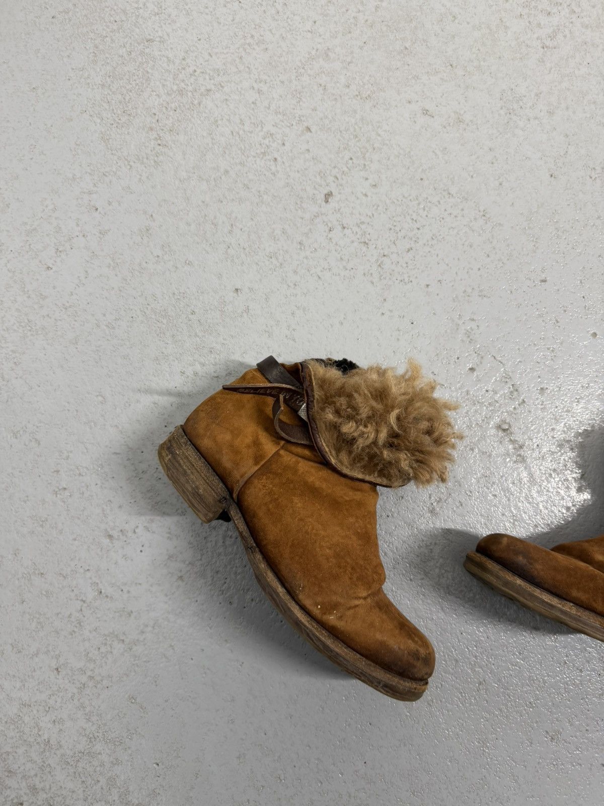 A.S.98 Avant-garde A.S.98 Fur Nubuk Leather Boots Size US 7 / EU 40 - 4 Thumbnail