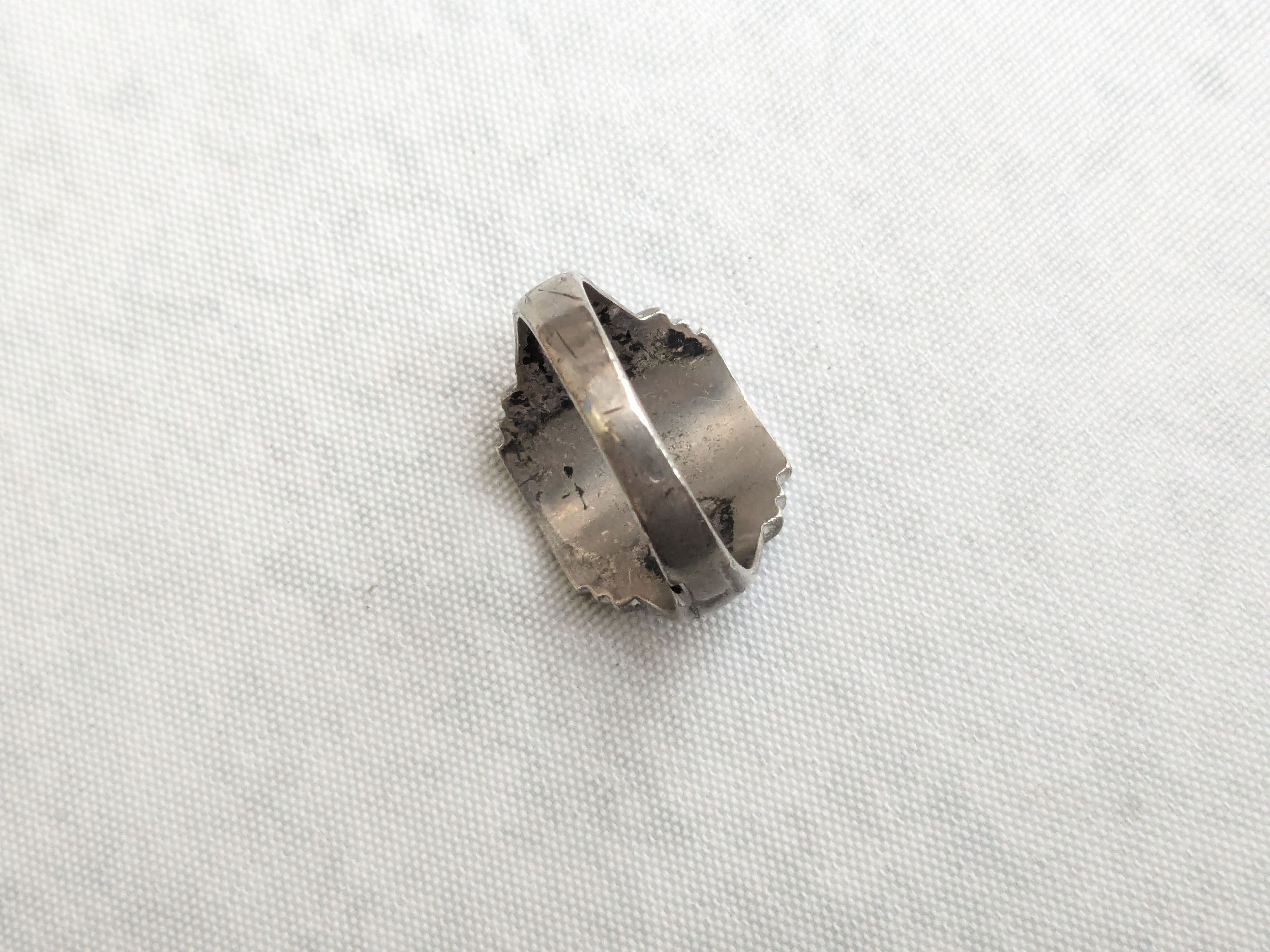 Jewelry Vintage Sterling Silver Signet Ring 11.25 Rectangle Monogram Size ONE SIZE - 11 Thumbnail