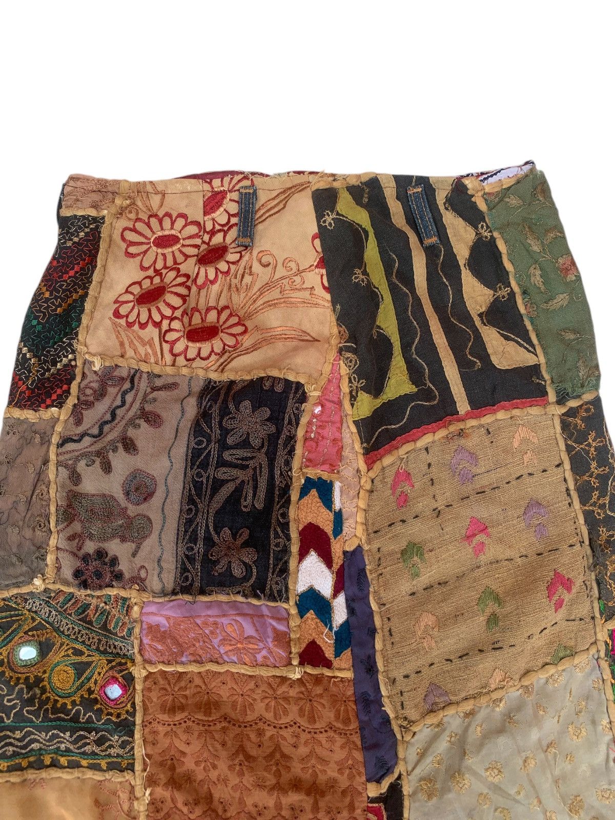 Miss Sixty × Seditionaries × Vintage Vtg miss sixty patchwork skirt Size 31" - 2 Thumbnail