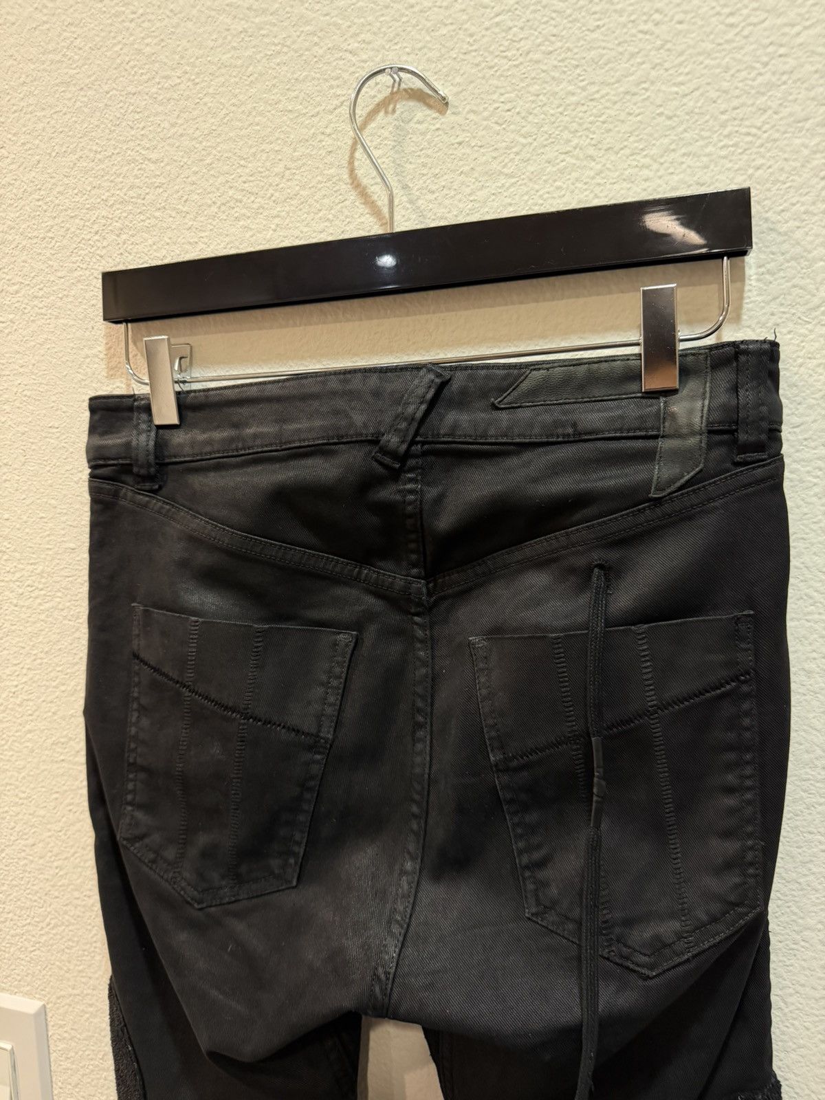 11 By Boris Bidjan Saberi Boris J Cut Waxed Denim Jeans Size US 30 / EU 46 - 6 Thumbnail