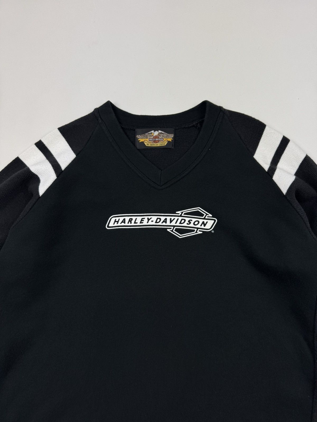 Harley Davidson × Vintage Y2K Vintage Harley Davidson V-Neck Mix Sweatshirt Size US S / EU 44-46 / 1 - 6 Thumbnail