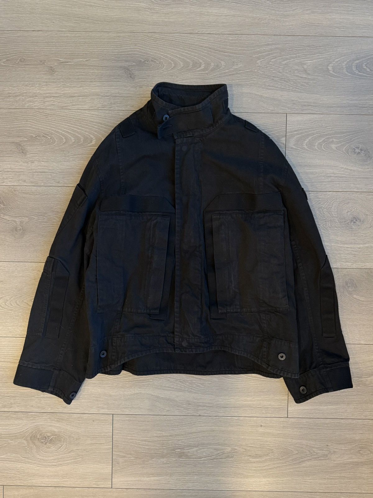 Julius Julius FW21 Black Blouson Military Jacket Size US M / EU 48-50 / 2 - 1 Thumbnail