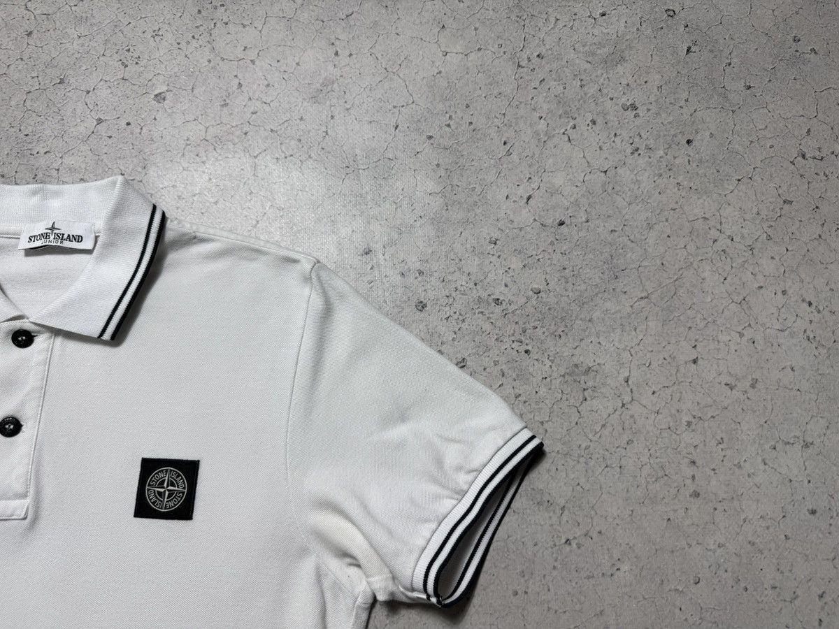 Stone Island Stone Island Junior Patch Program White Luxury Polo Shirt Size US XS / EU 42 / 0 - 2 Thumbnail