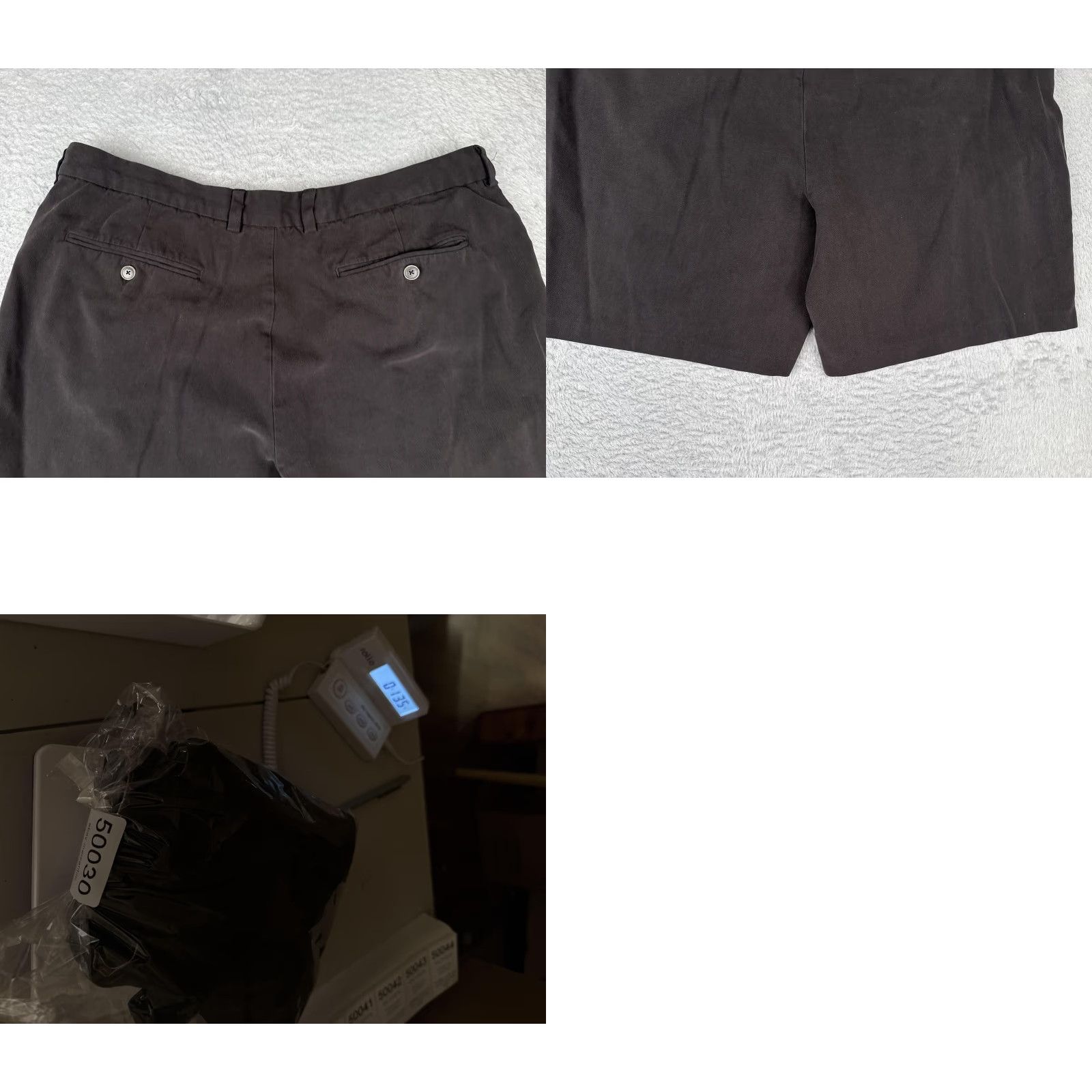 Tommy Bahama Tommy Bahama Shorts Men 40 Dark Black 100% Silk Blend Pleated Chino Dress Casual Size US 40 / EU 56 - 10 Thumbnail