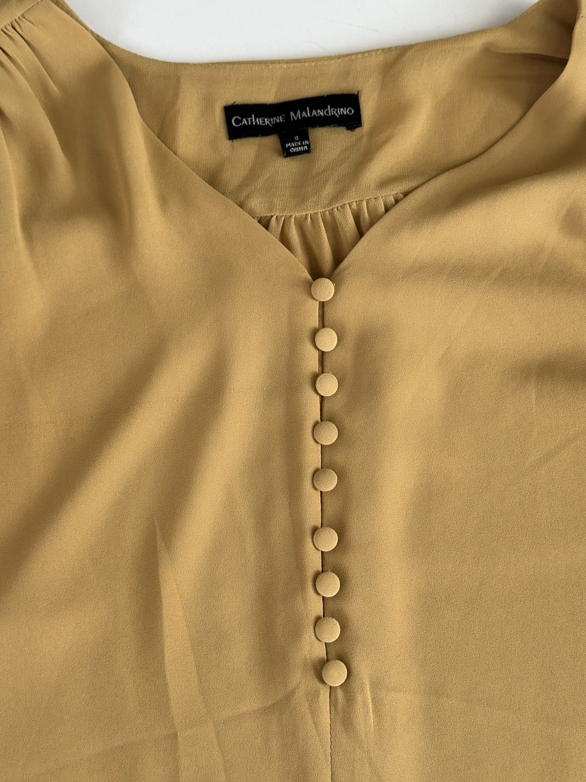 Vintage Vintage Catherine Malandrino Long Sleeve Blouse Button Up Size S / US 4 / IT 40 - 2 Thumbnail