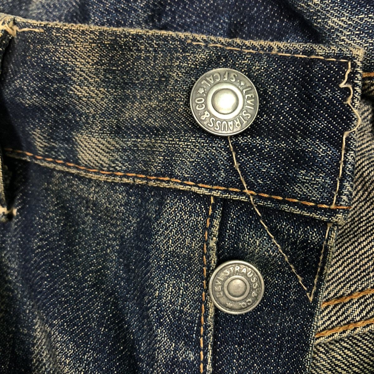 Levi's 🔥VINTAGE REPRODUCTION LEVI’S BIG E REDLINE DENIM LOT 501 Size US 34 / EU 50 - 20 Thumbnail