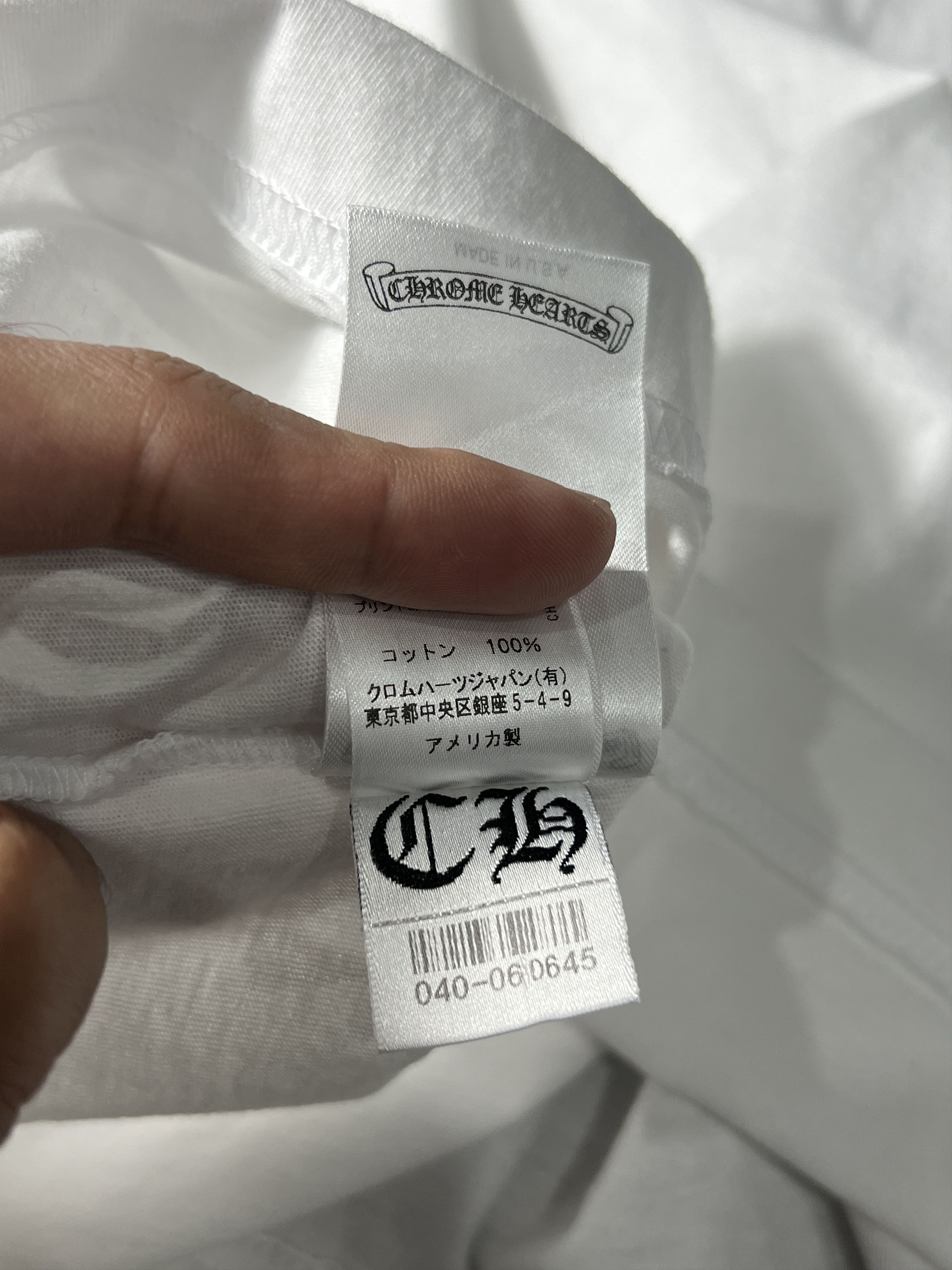 Chrome Hearts Chrome Hearts Osaka Pocket Tee White XL USA Size US XL / EU 56 / 4 - 8 Thumbnail