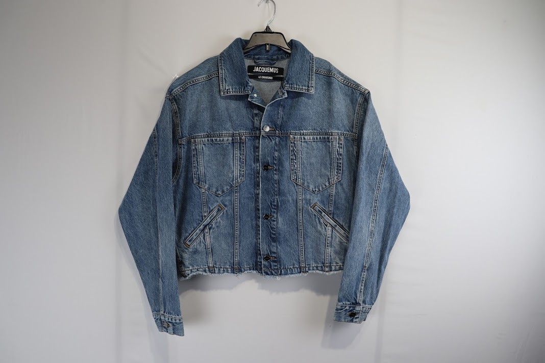 Jacquemus o1rshd1 Denim Jacket in Light Blue Size US M / EU 48-50 / 2 - 1 Thumbnail