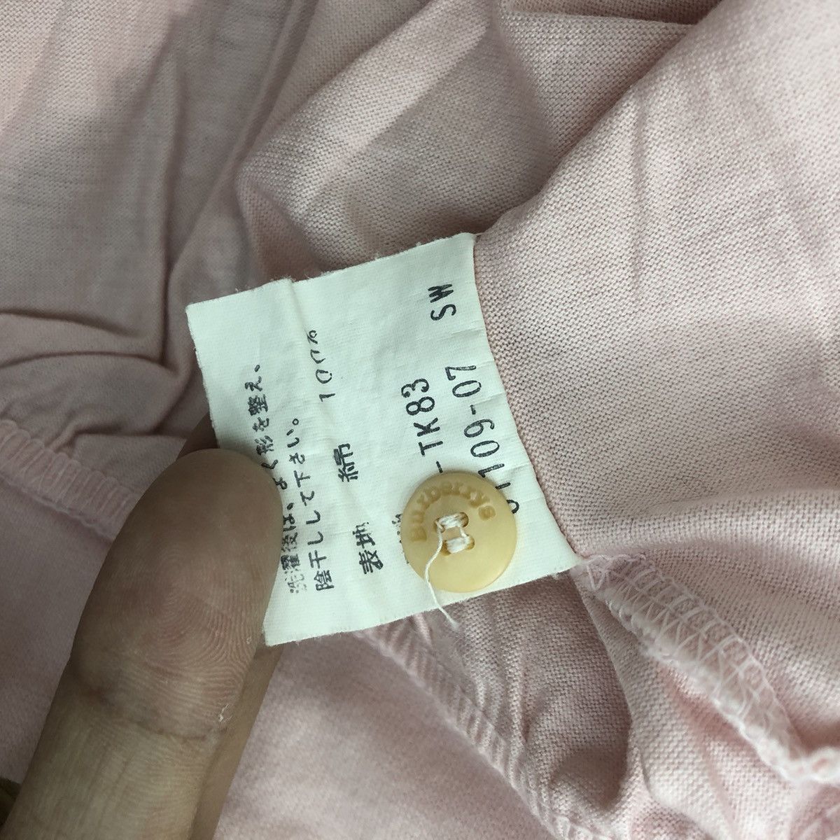 Burberry Vintage 90’ BURBERRY LONDON Turpan Cotton Pink Tee Shirt Size L / US 10 / IT 46 - 6 Thumbnail