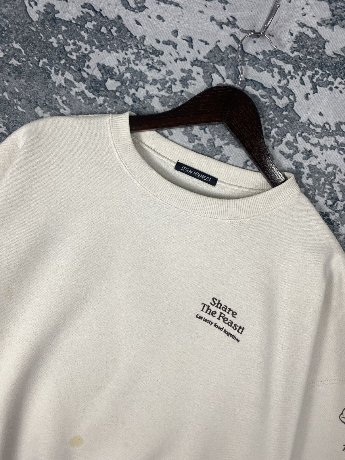 Japanese Brand Vintage Spray Premium Baggy Sweatshirts Size US XXL / EU 58 / 5 - 2 Thumbnail