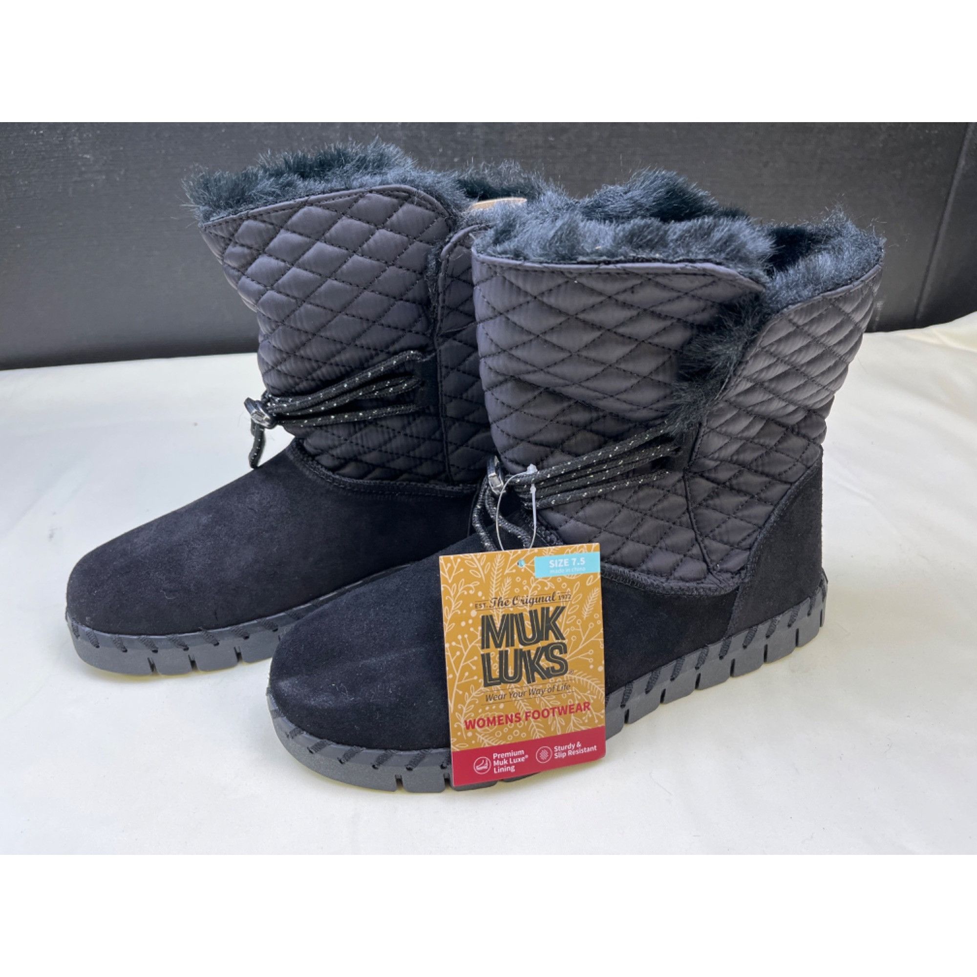 Other Mukluks Women's Black Footwear Winter Boots/Shoes Size7.5 SK Size US 7.5 / IT 37.5 - 2 Thumbnail