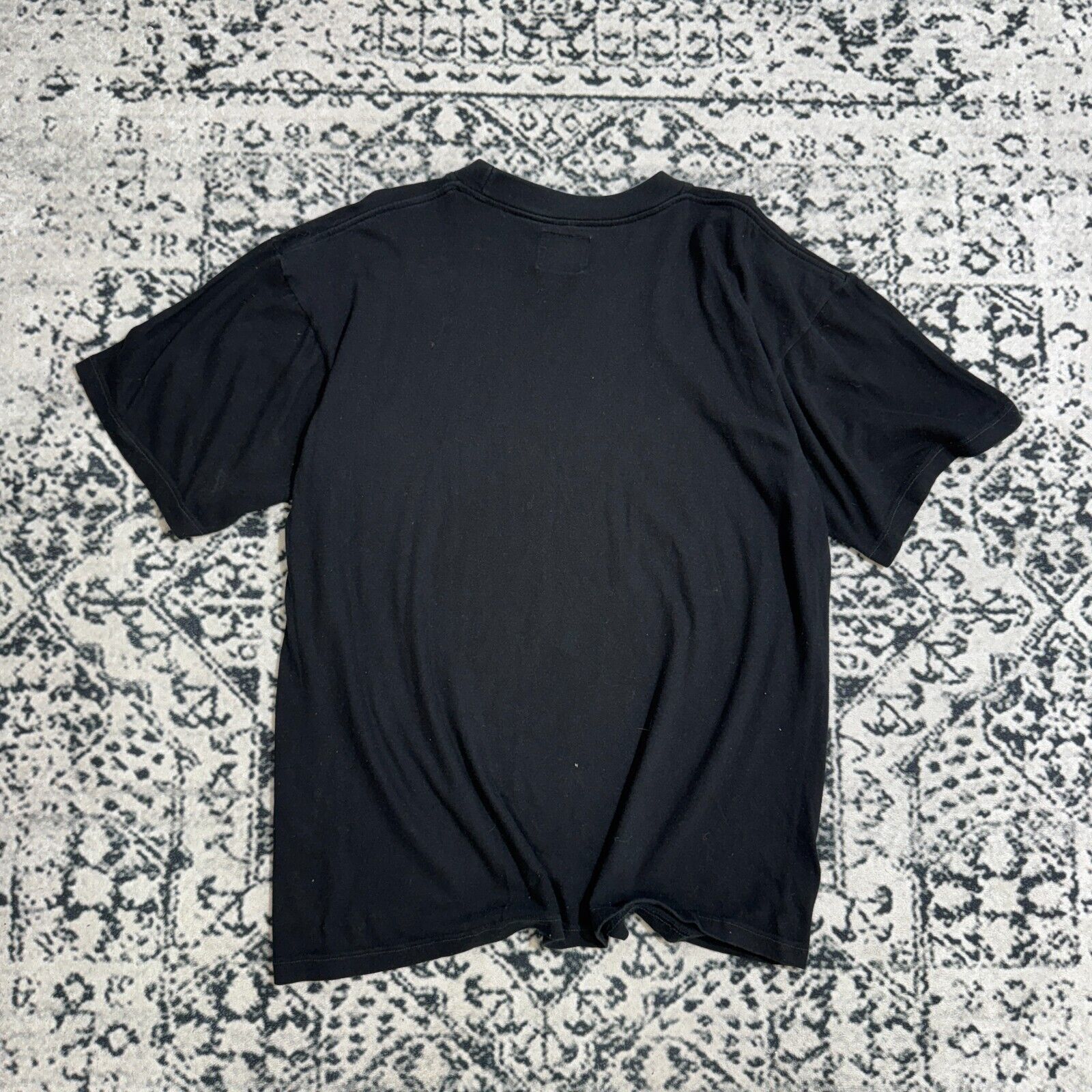Vintage Black Cotton T-Shirt Size L Christina Matilda Art Sweden Size US L / EU 52-54 / 3 - 12 Thumbnail