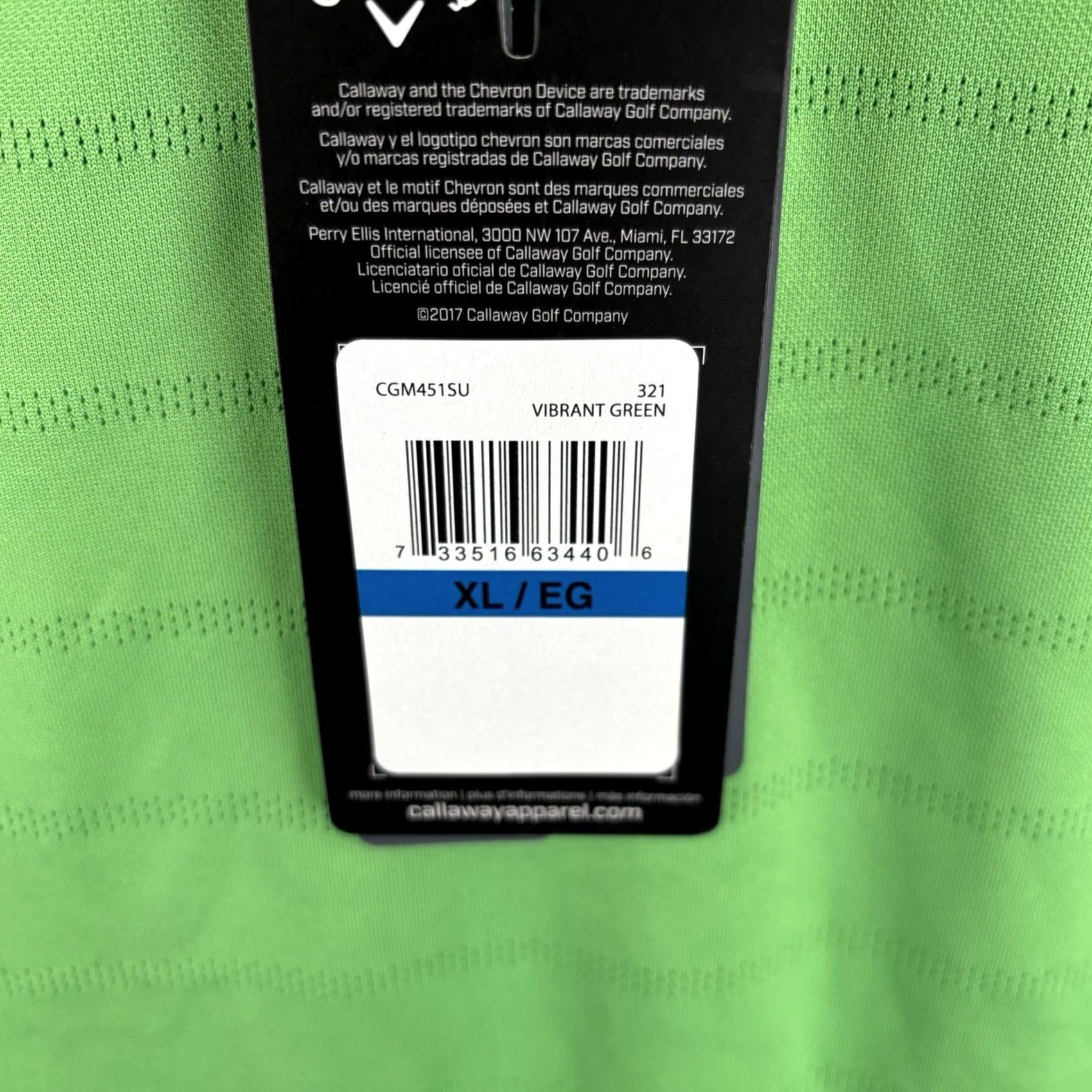 Callaway Callaway Opti-Dri Polo Shirt Mens XL Green Striped Short Sleeve Collared Golf Performance breathable Stretch Size US XL / EU 56 / 4 - 3 Thumbnail