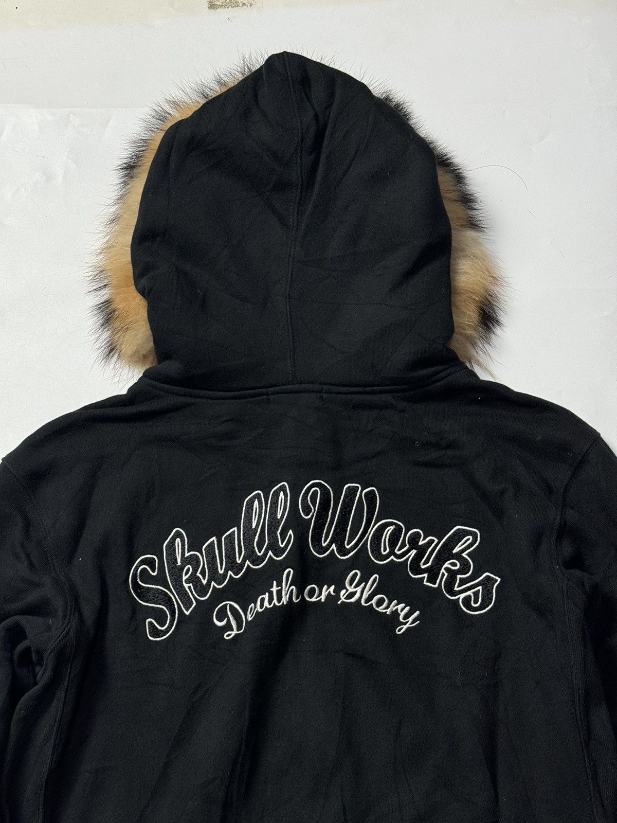 If Six Was Nine Fur Hoodie Double Skulls Bones Skull Works Size US M / EU 48-50 / 2 - 6 Thumbnail