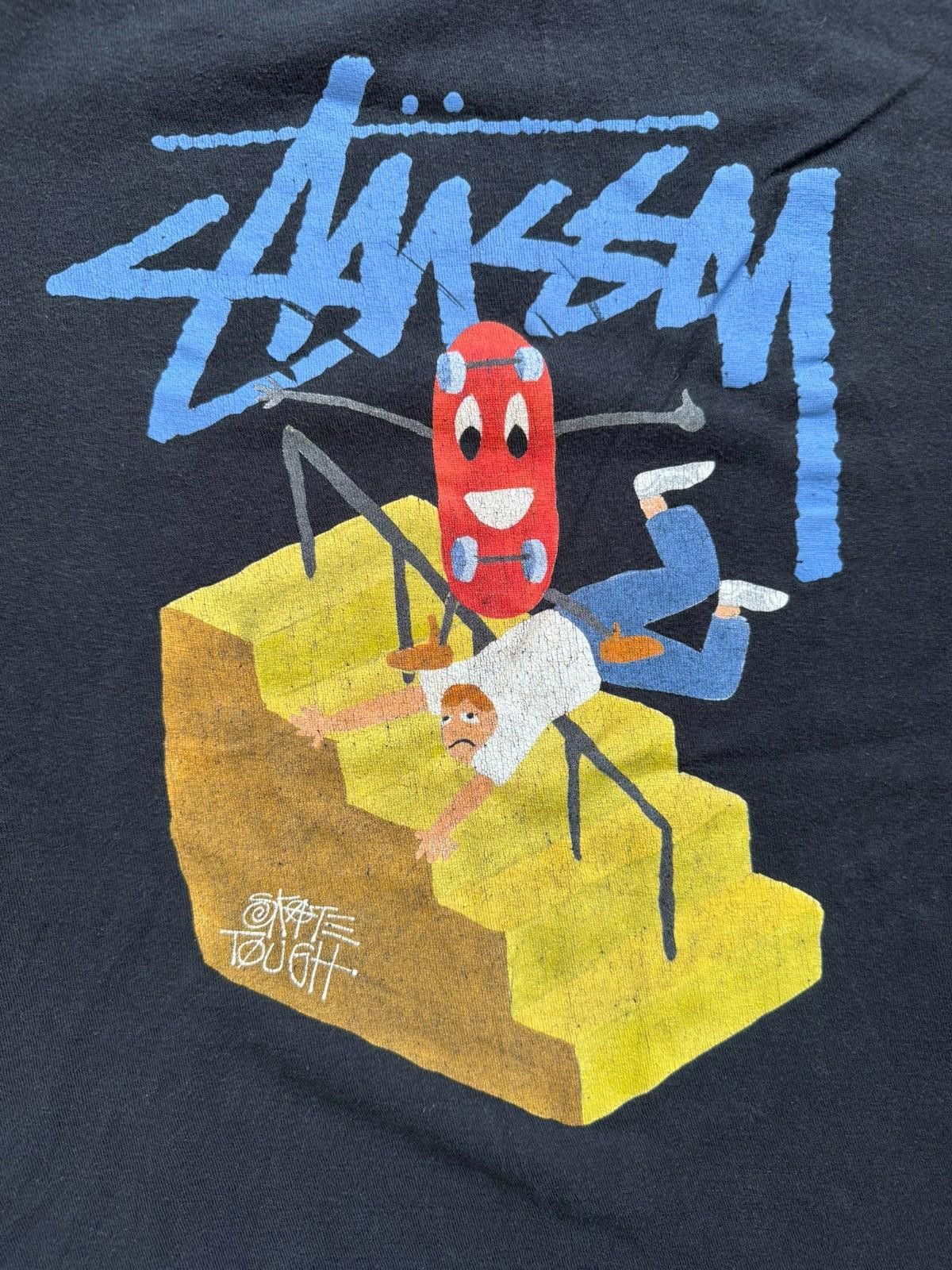 Stussy Stussy X Jayson Musson Skate Tough Black Tee L Size US L / EU 52-54 / 3 - 2 Thumbnail