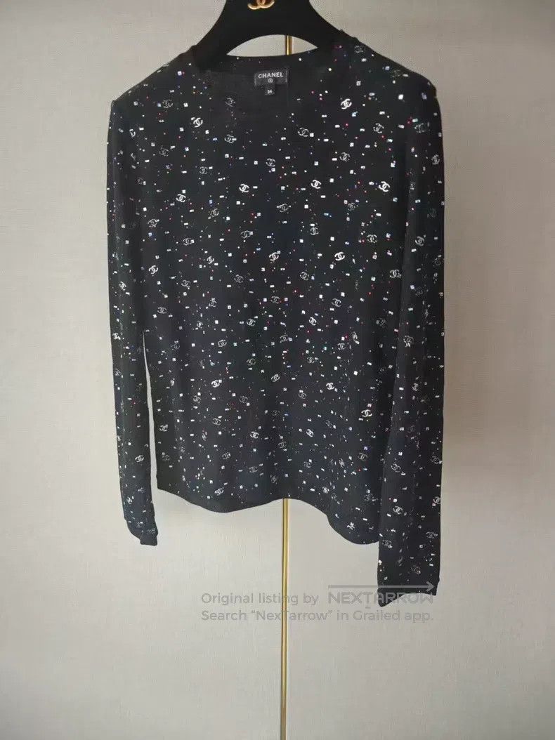 Chanel Chanel Long-sleeved undershirt Size XXS / US 00 / IT 34 - 1 Thumbnail