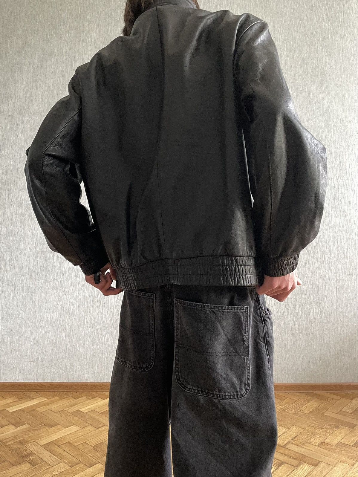 Vintage 1994 German Police Officer’s Jacket; Tanned Lambskin; Riri Size US XXL / EU 58 / 5 - 10 Thumbnail