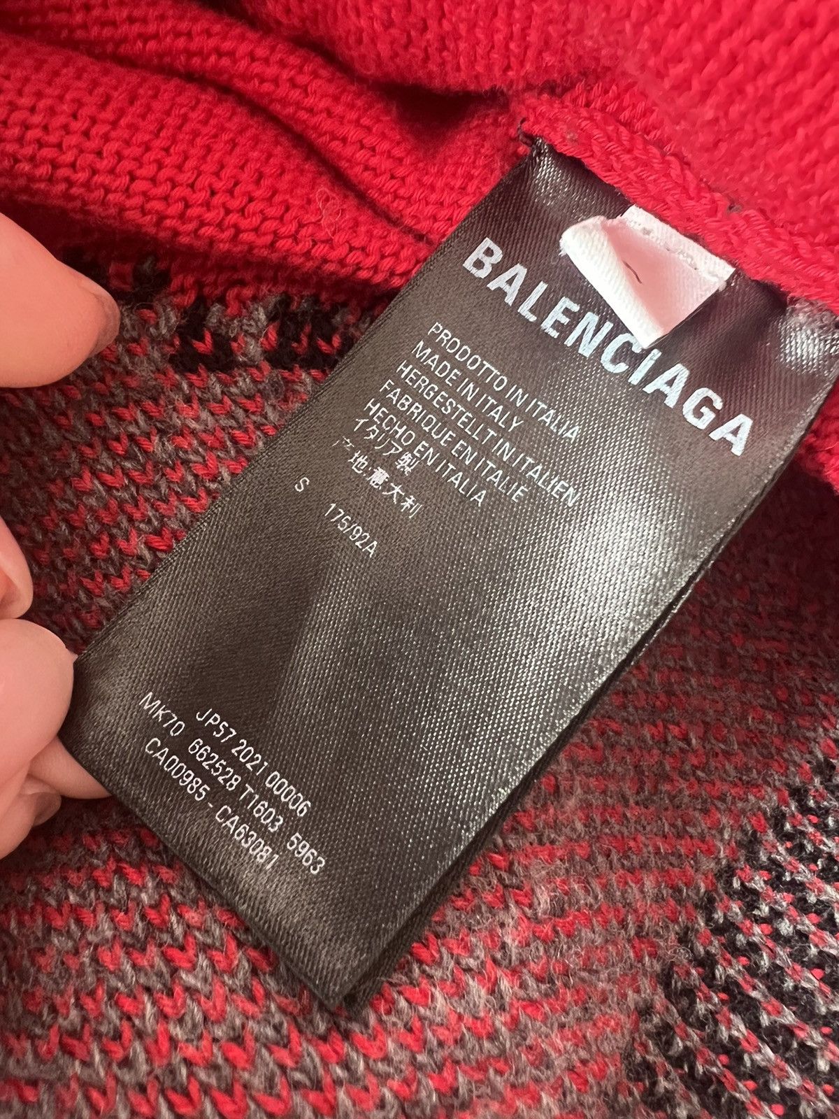 Balenciaga 🔥 Balenciaga distressed wool Knit top sweater pullover Size US S / EU 44-46 / 1 - 7 Thumbnail
