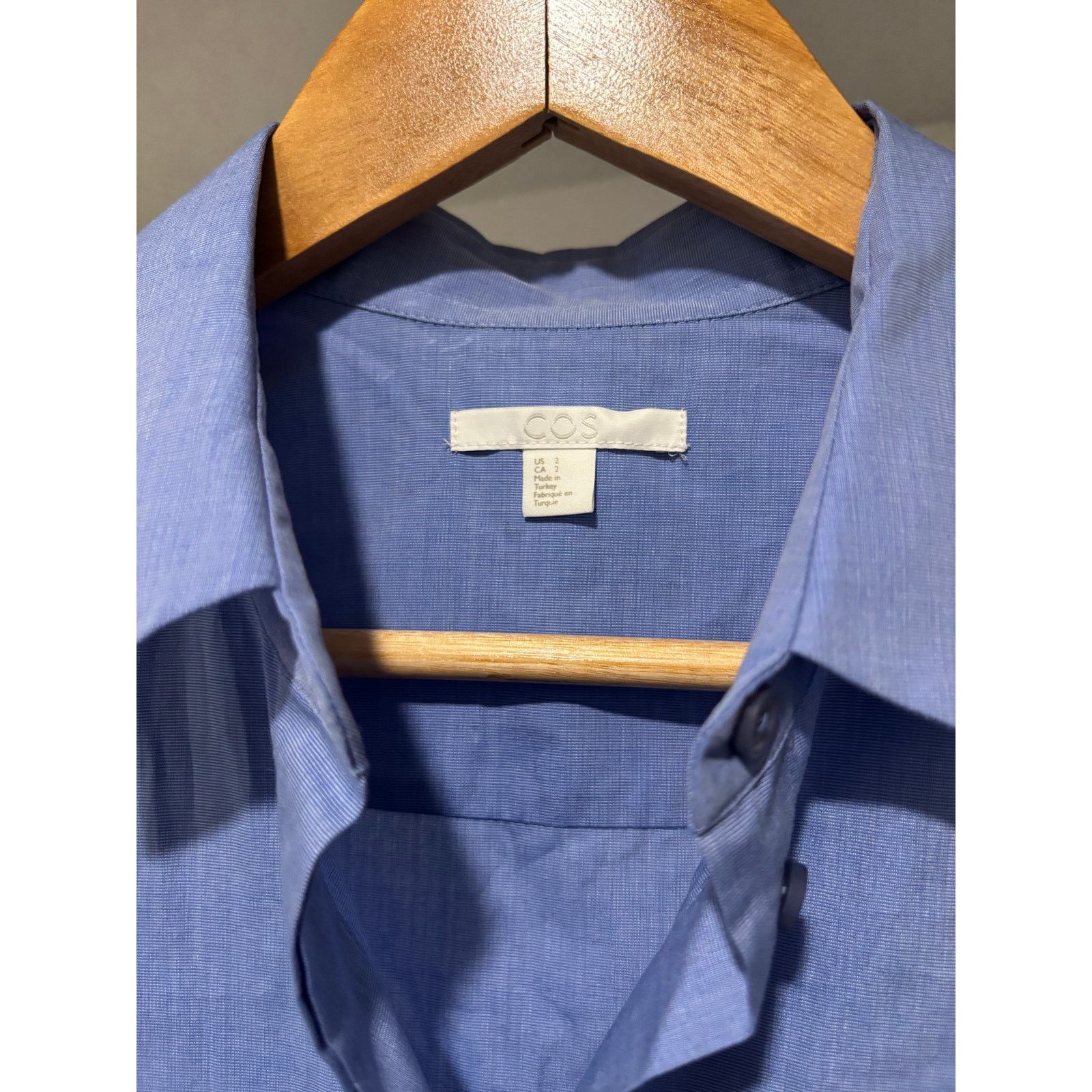Cos NWOT COS Short-Sleeved Shirt With Turn Ups Sz 2 Size XS / US 0-2 / IT 36-38 - 6 Thumbnail
