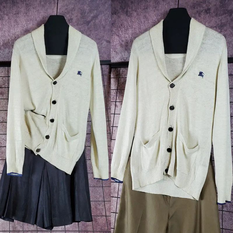 Burberry Burberry Men's Spring Autumn Beige Cardigan Size US M / EU 48-50 / 2 - 1 Thumbnail