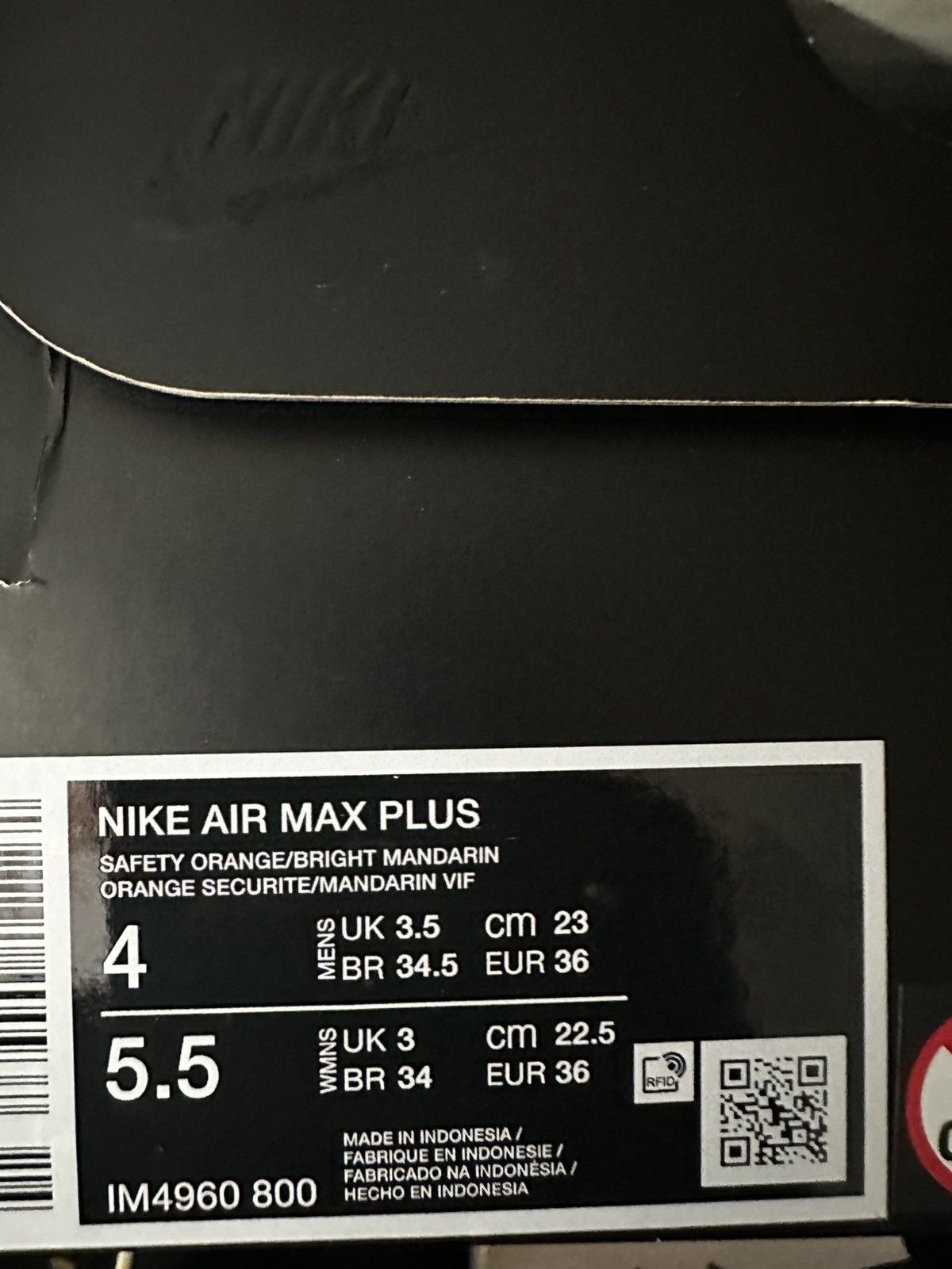 Nike Homecoming x Nike Air Max Plus 'Safety Orange Size US 5.5 / IT 35.5 - 6 Thumbnail