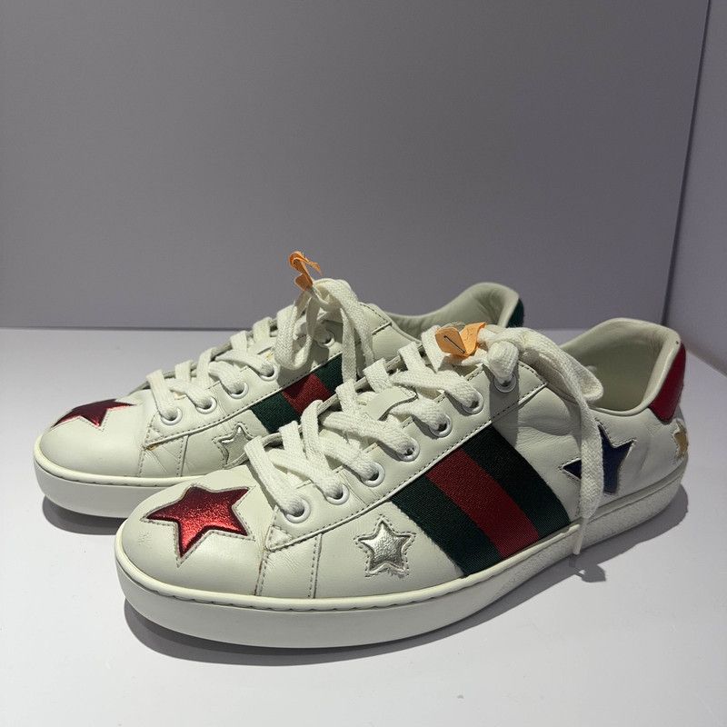 Gucci Gucci ACE Star Fashion Sneakers for Men 0079 Size US 7.5 / EU 40-41 - 1 Thumbnail