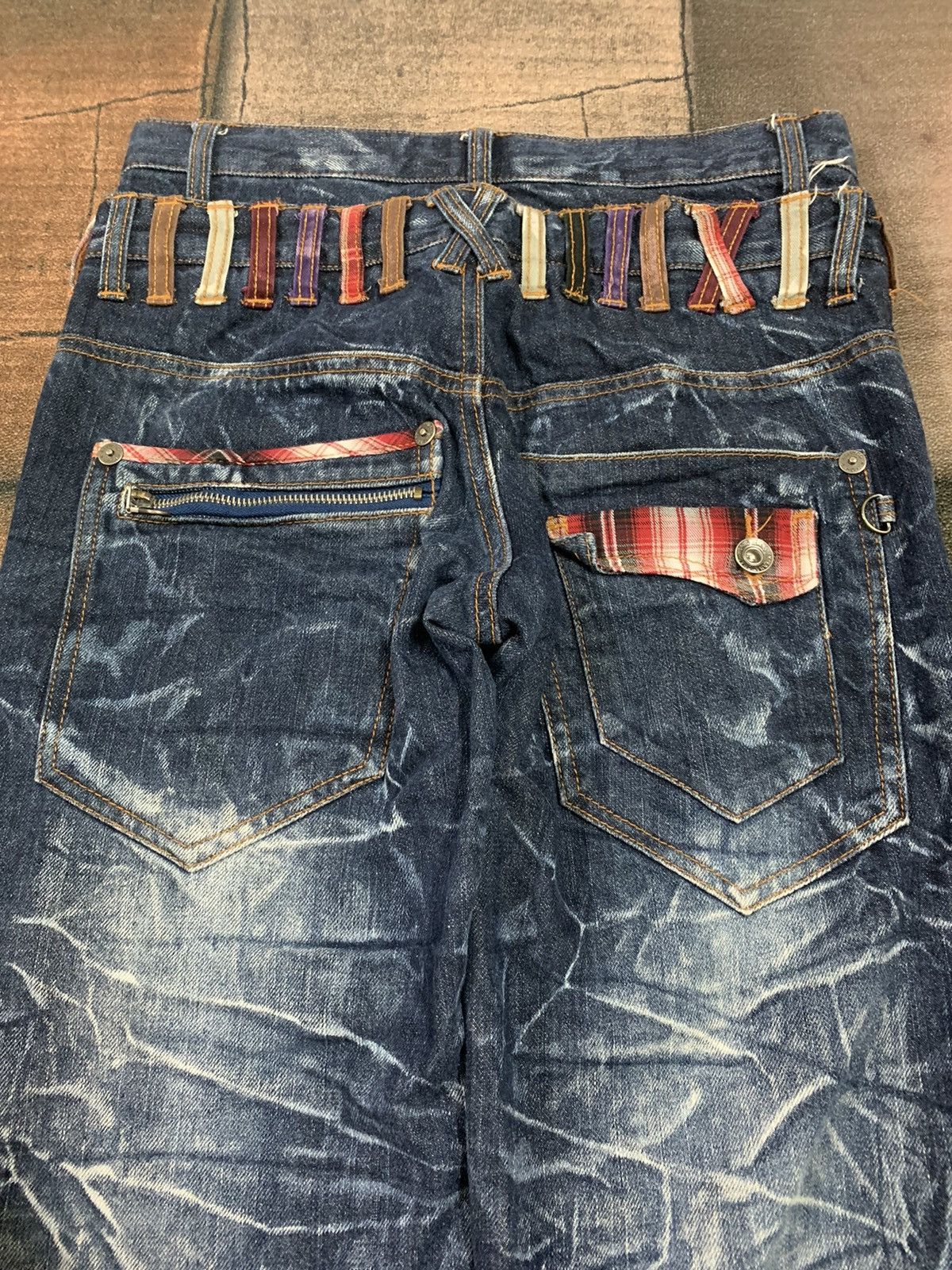PPFM DISTRESSED DOUBLE WAIST NYLAUS WASHED SICK CLAW HONEYCOMB Size US 29 - 12 Thumbnail