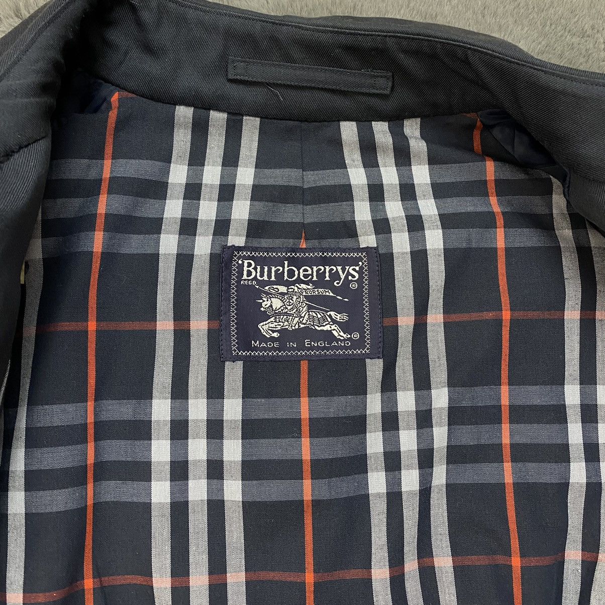 Burberry Vintage 90s Burberry trench coat jacket Size L / US 10 / IT 46 - 8 Thumbnail