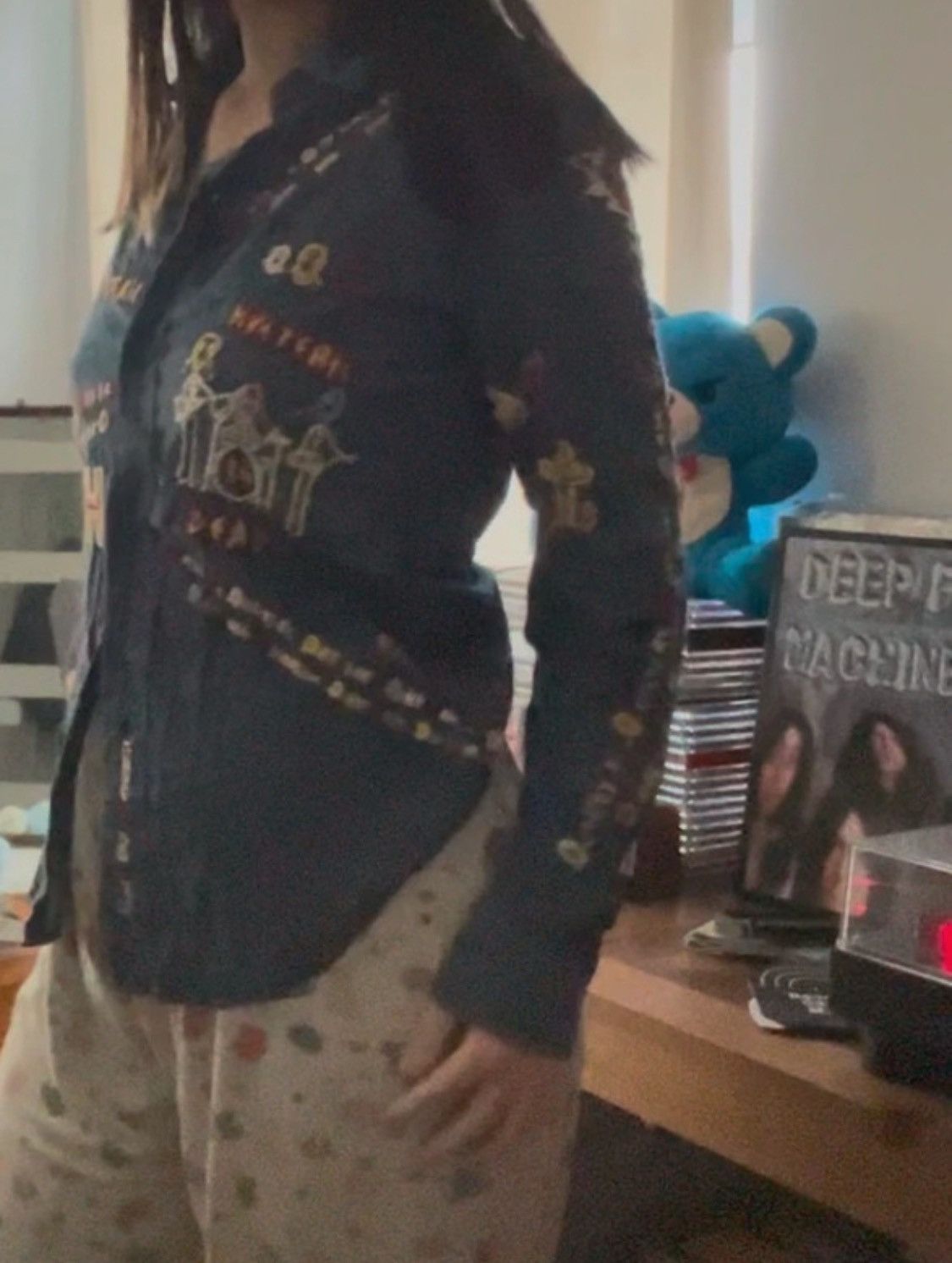 Hysteric Glamour Hysteric Glamour Rock Embroidered Bunny Denim Shirt Size ONE SIZE - 10 Thumbnail