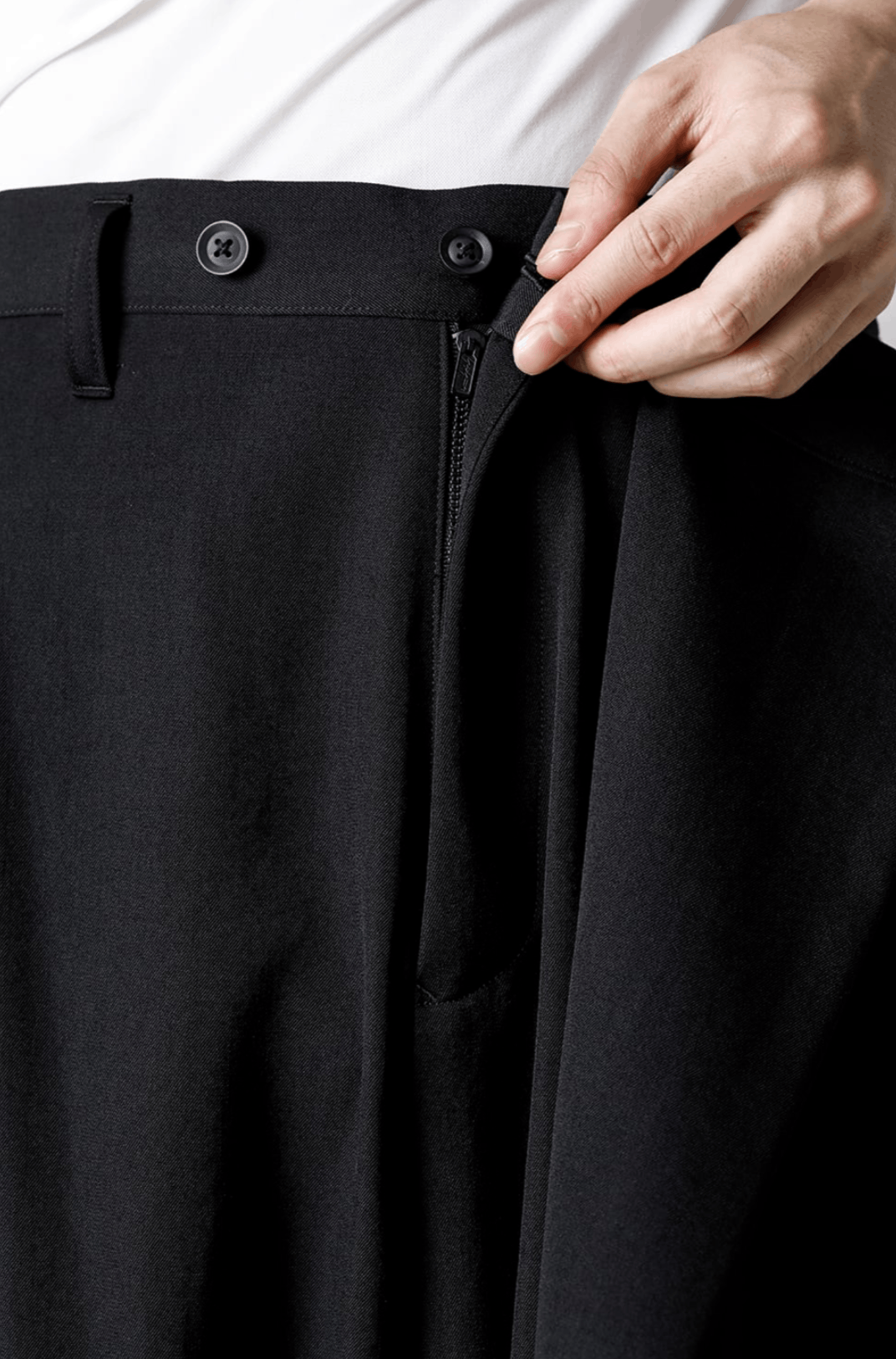 Yohji Yamamoto Yohji Yamamoto Pour Homme - W/GABARDINE Left Tuck Pant Size US 30 / EU 46 - 7 Thumbnail