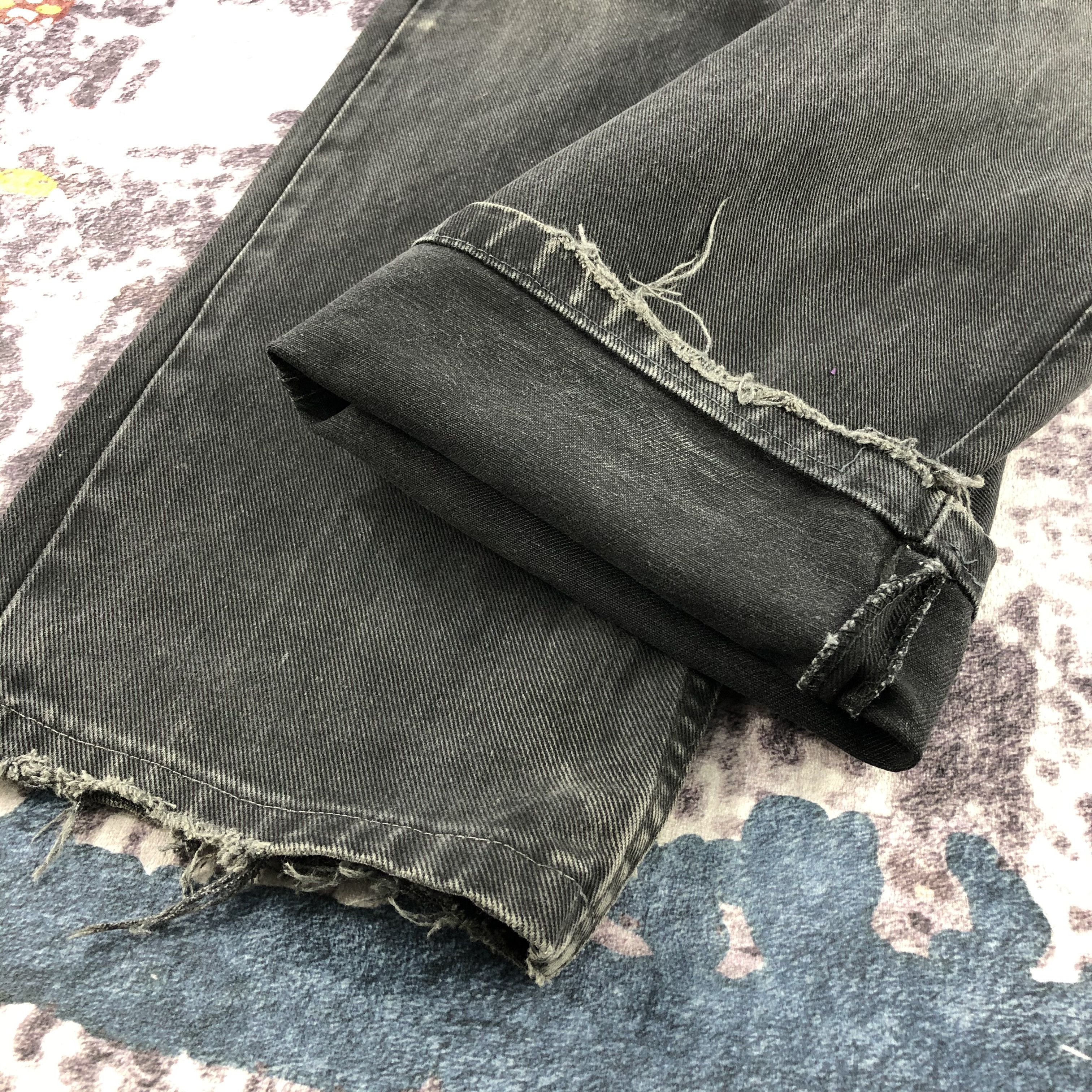 Levi's Vintage 90s Levis 501 Faded Black Jeans-JM2582 Size US 34 / EU 50 - 8 Thumbnail