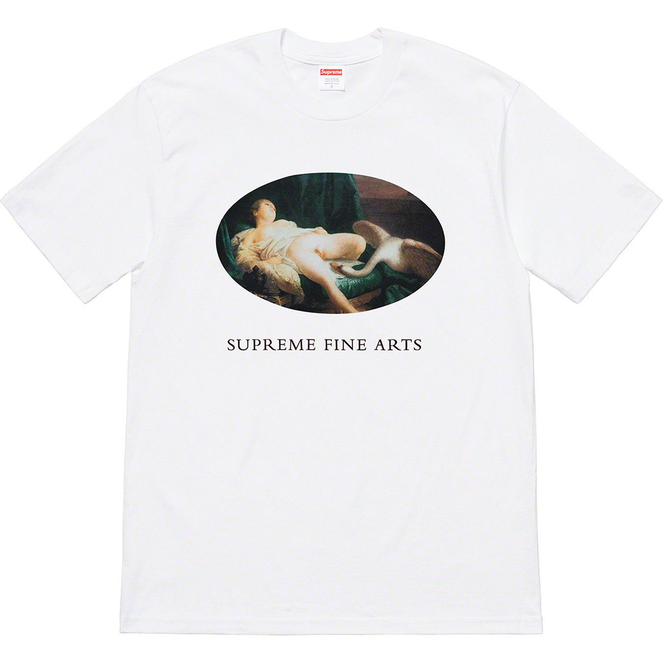 image of Supreme Leda And The Swan Tee White Medium, Men's
