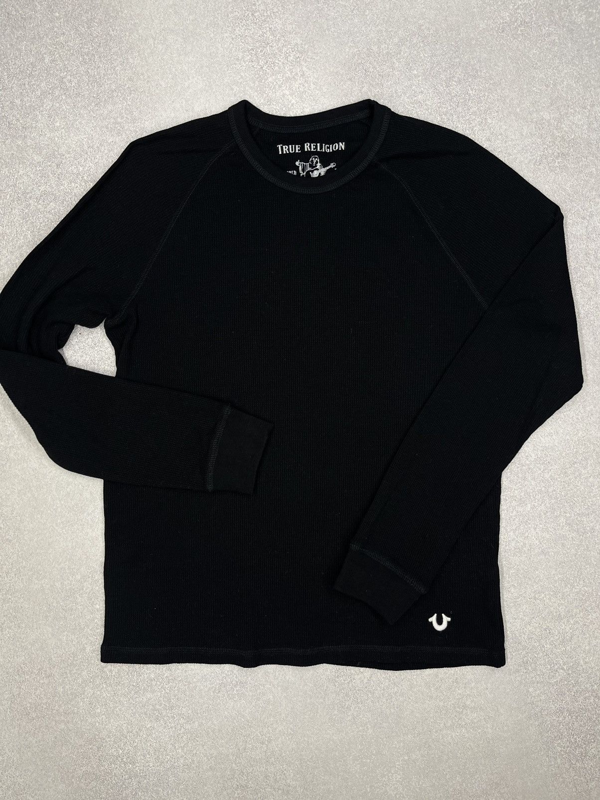 True Religion Vintage True Religion Longsleeve Raglan Crew Black Y2K Size US M / EU 48-50 / 2 - 2 Thumbnail