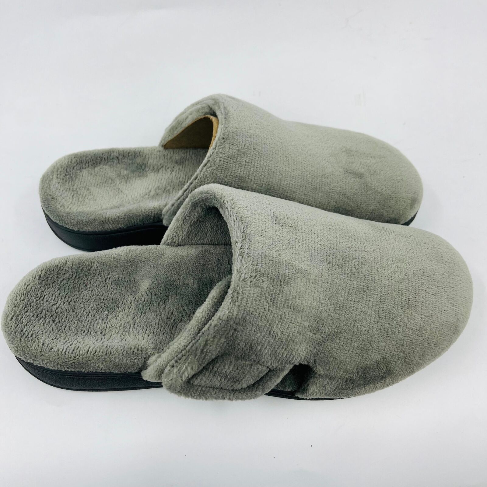 Vionic VIONIC GEMMA MULE LIGHT GREY TERRY CLOTH SLIPPERS SIZE 9 Size US 9 / IT 39 - 1 Thumbnail