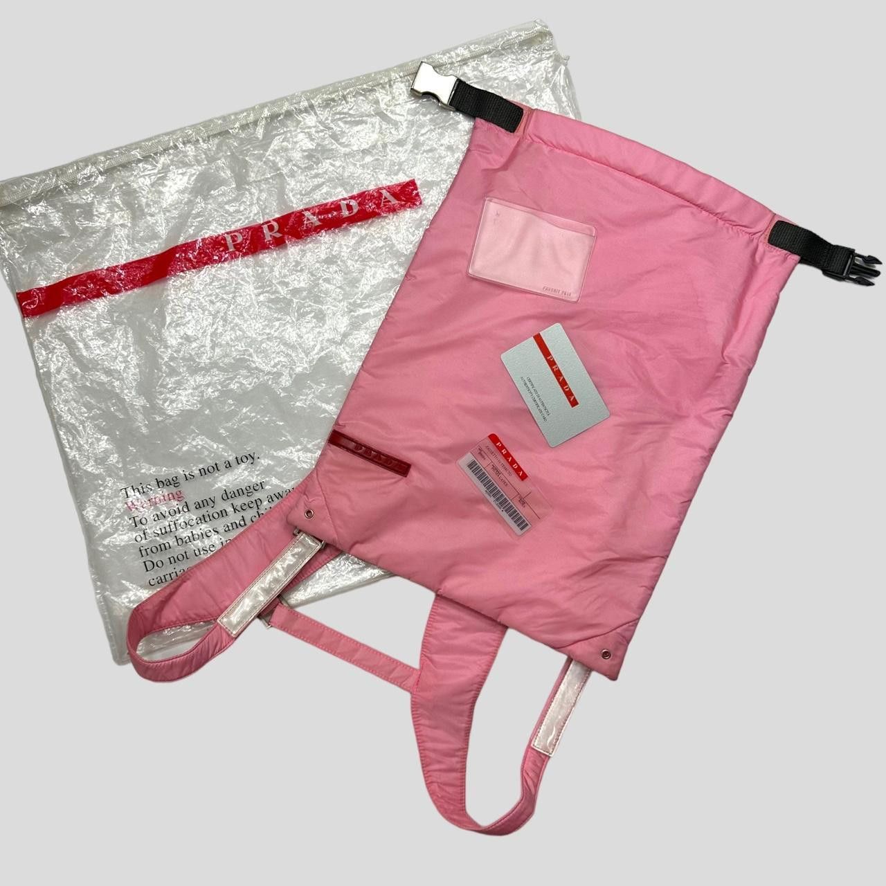 Prada Prada Sport SS99 Pink 3m Nylon Backpack + Cards & Dustbag Size ONE SIZE - 4 Thumbnail