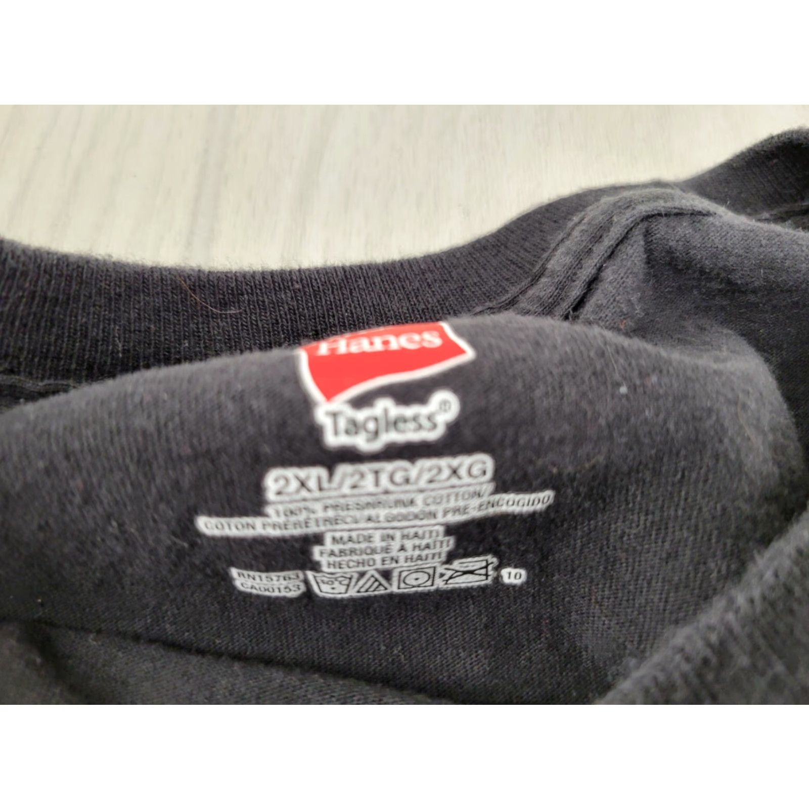 Hanes Hanes Black River Rebels Long Sleeve T-Shirt 2XL Mens Black Rock Vintage? Size US XXL / EU 58 / 5 - 8 Thumbnail
