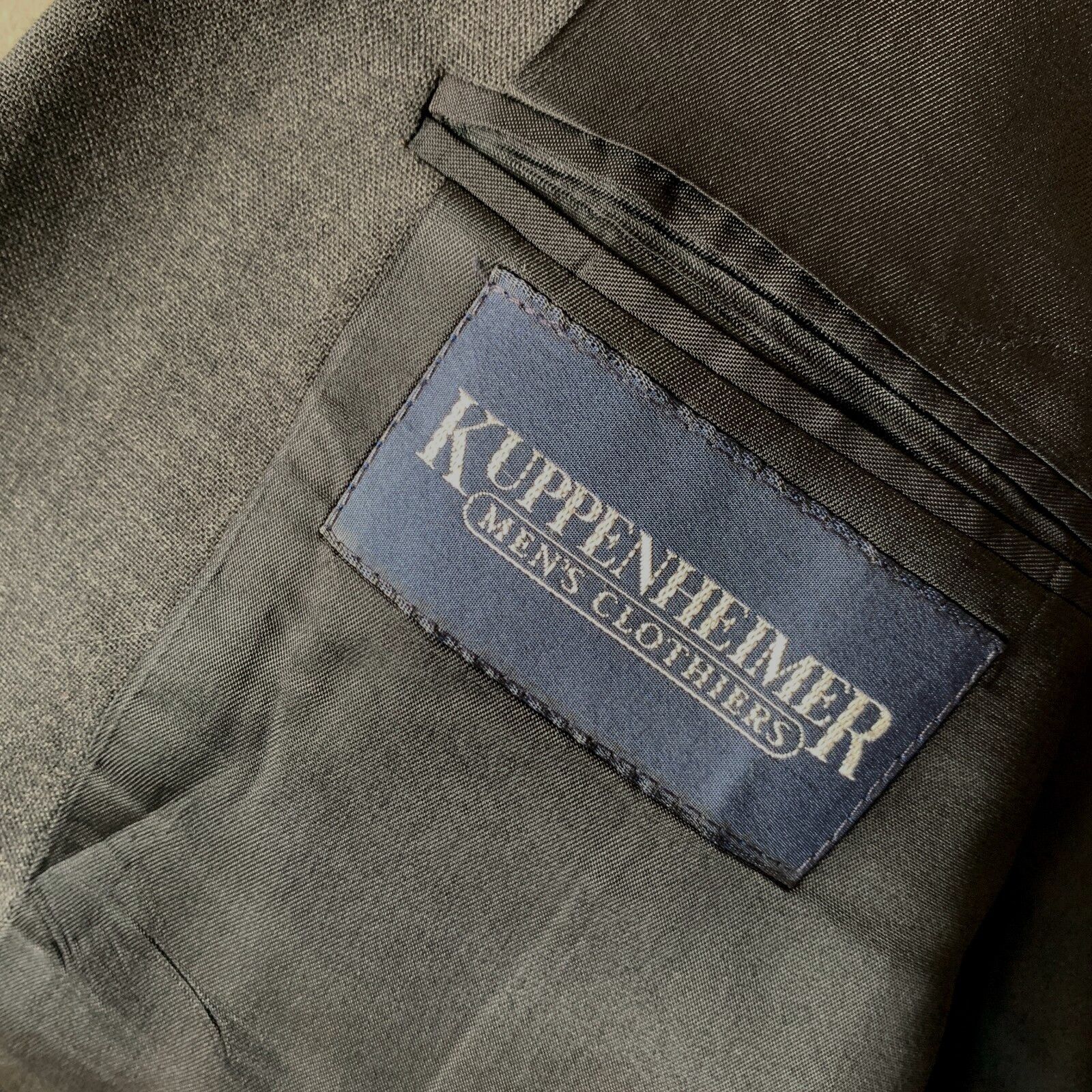 Other Kuppenheimer Executive Wool Blazer Men's 44R Solid Gray Suit Size 44R - 6 Thumbnail