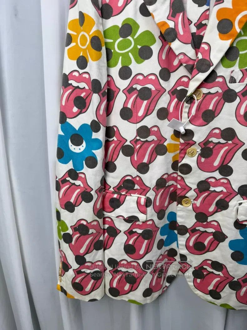 Comme des Garcons Comme des Garçons Size M Pop art cotton blazer with Rolling Size 38R - 3 Thumbnail