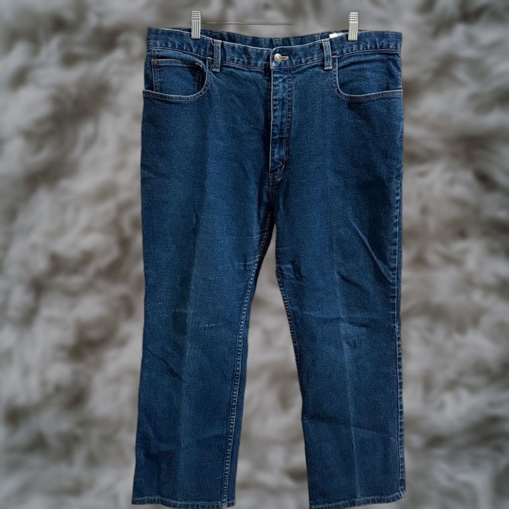 Denime VINTAGE Texwood Jeans Mens 40 x 32 Blue Denim Straight Leg Dark Wash USA 90s Mens Jeans Size US 40 / EU 56 - 1 Thumbnail
