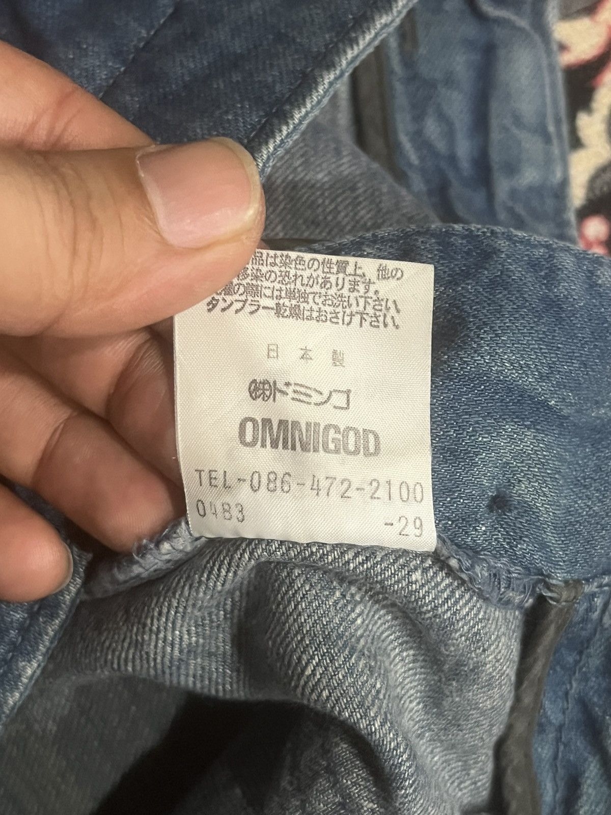 OMNIGOD Vintage Japanese Brand Omnigod Blue Washed Fatigue Pants Size US 30 / EU 46 - 17 Thumbnail