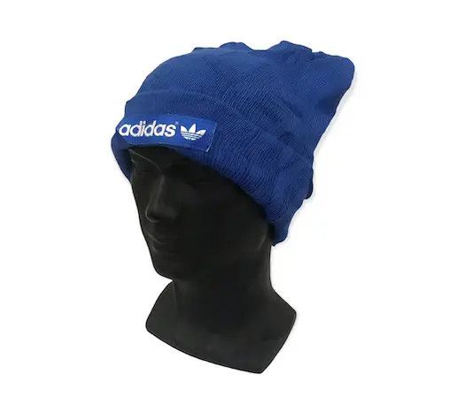 Adidas × Vintage Adidas Spellout Beanie Hat Size ONE SIZE - 1 Thumbnail