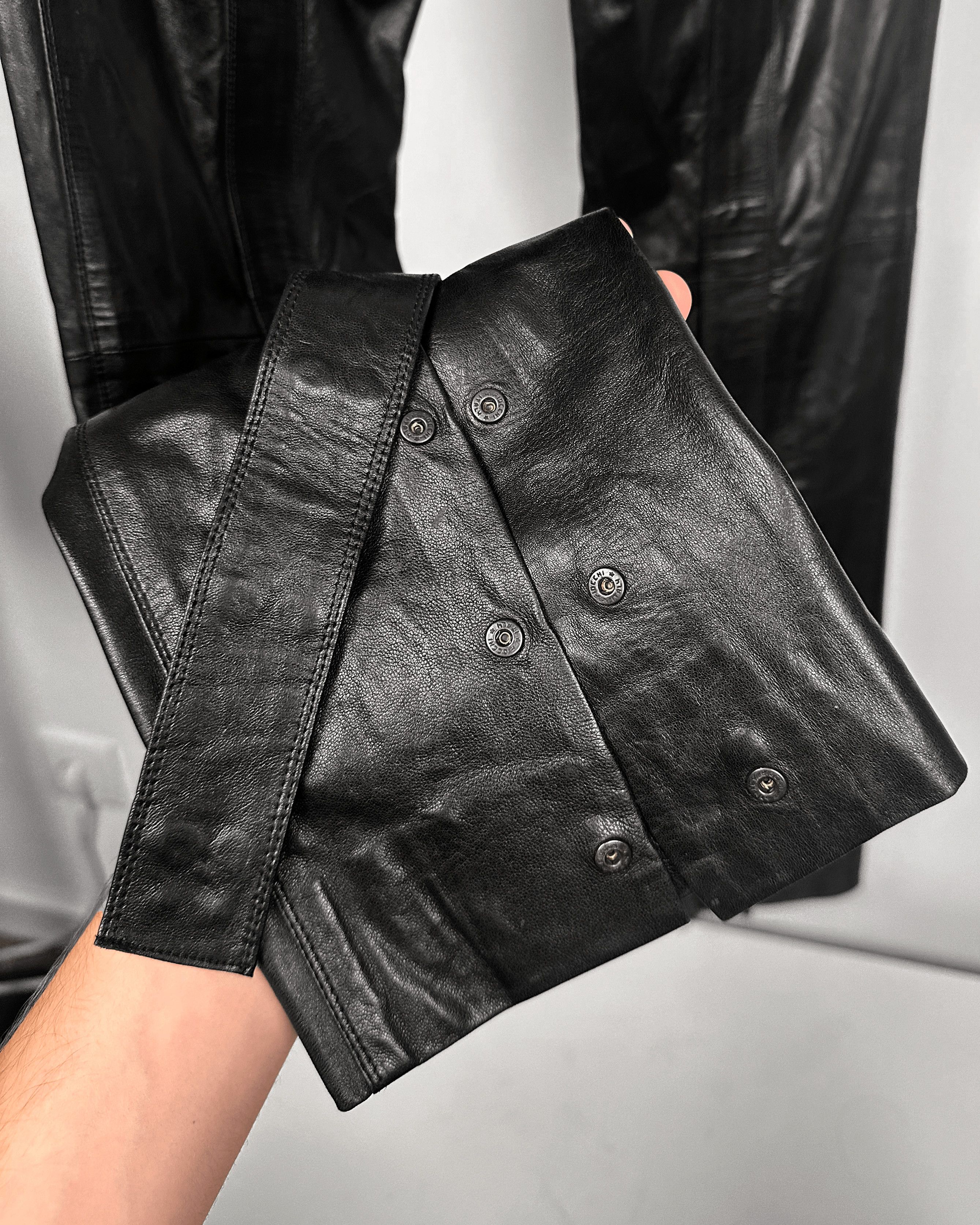 Gucci Gucci Leather Straight-Bootcut Transformer Biker Pants Size US 31 - 7 Thumbnail