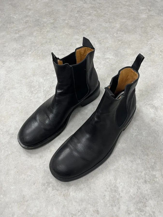 Giorgio Armani 2000s Giorgio Armani Black Leather Ankle Boots Size US 7.5 / EU 40-41 - 5 Thumbnail